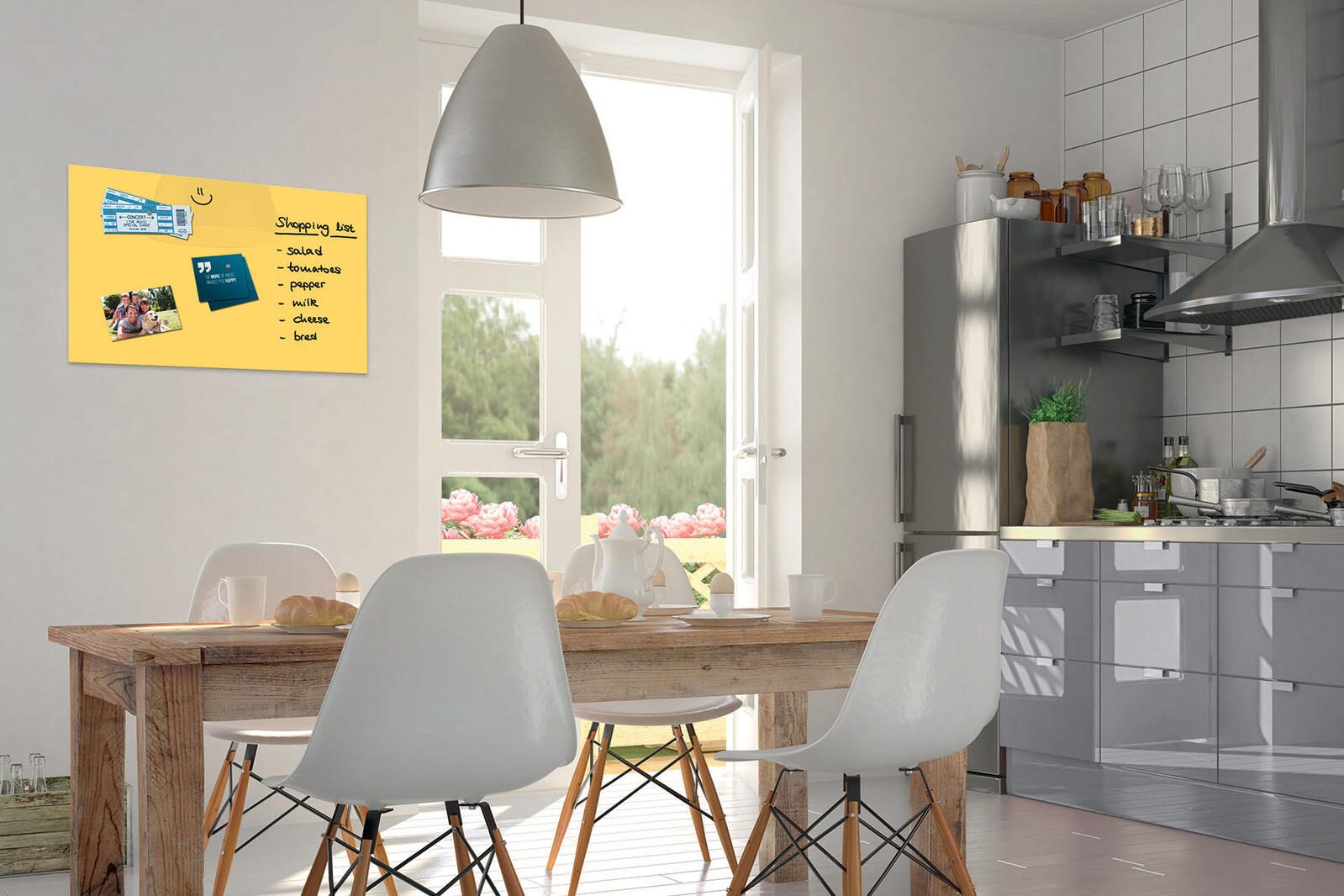 Be!Board® Glas-Magnettafel 60,0 x 40,0 cm sonnengelb