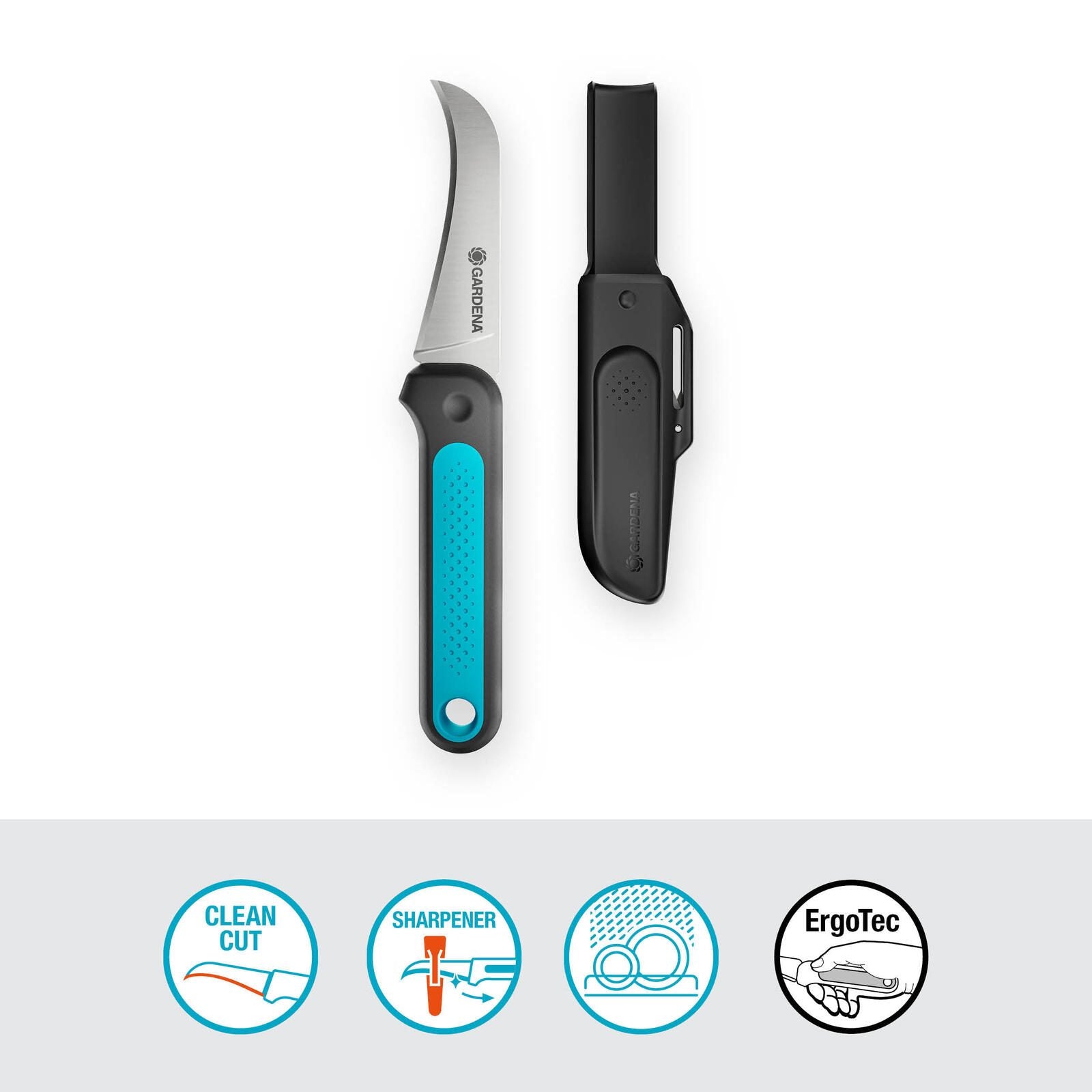 GARDENA VeggieCut Gartenmesser 3.8 cm mintgrün, schwarz