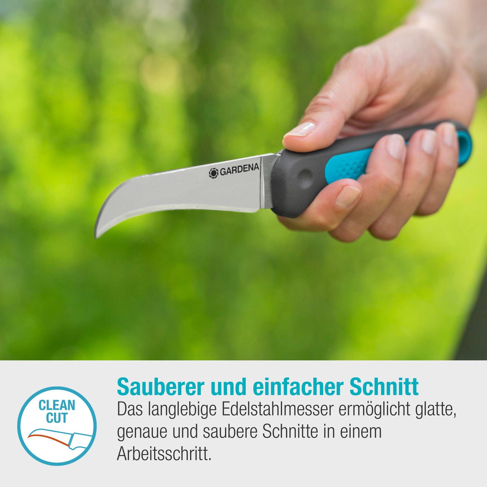 GARDENA VeggieCut Gartenmesser 3.8 cm mintgrün, schwarz