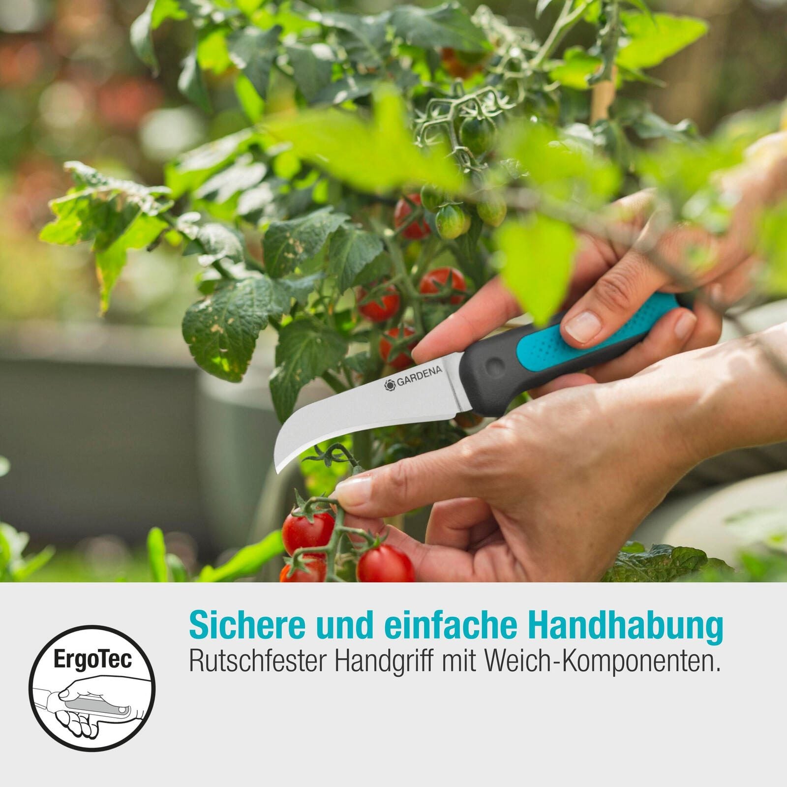 GARDENA VeggieCut Gartenmesser 3.8 cm mintgrün, schwarz