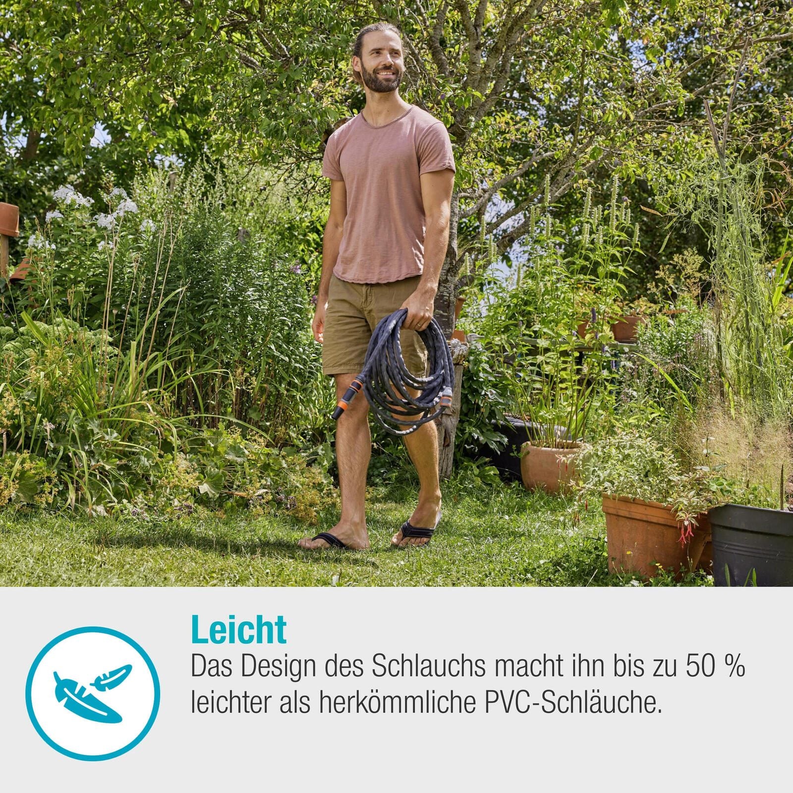 GARDENA Gartenschlauch Life 1/2' Set