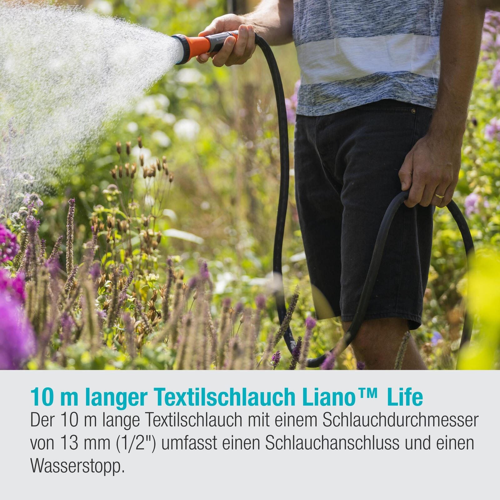 GARDENA Gartenschlauch Life 1/2' Set