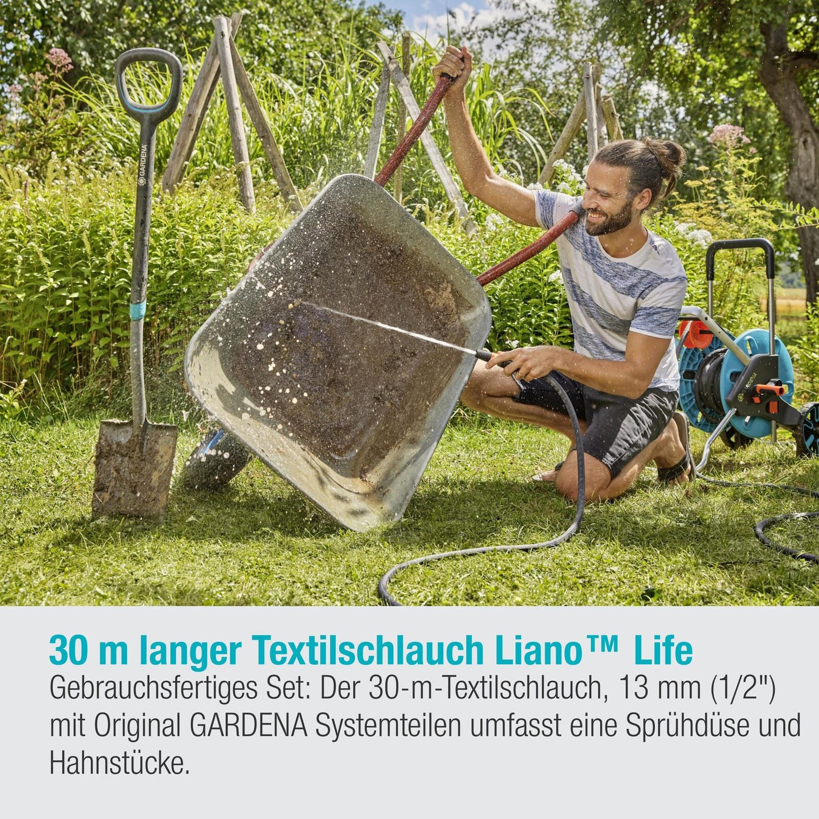 GARDENA Gartenschlauch Life 1/2' Set