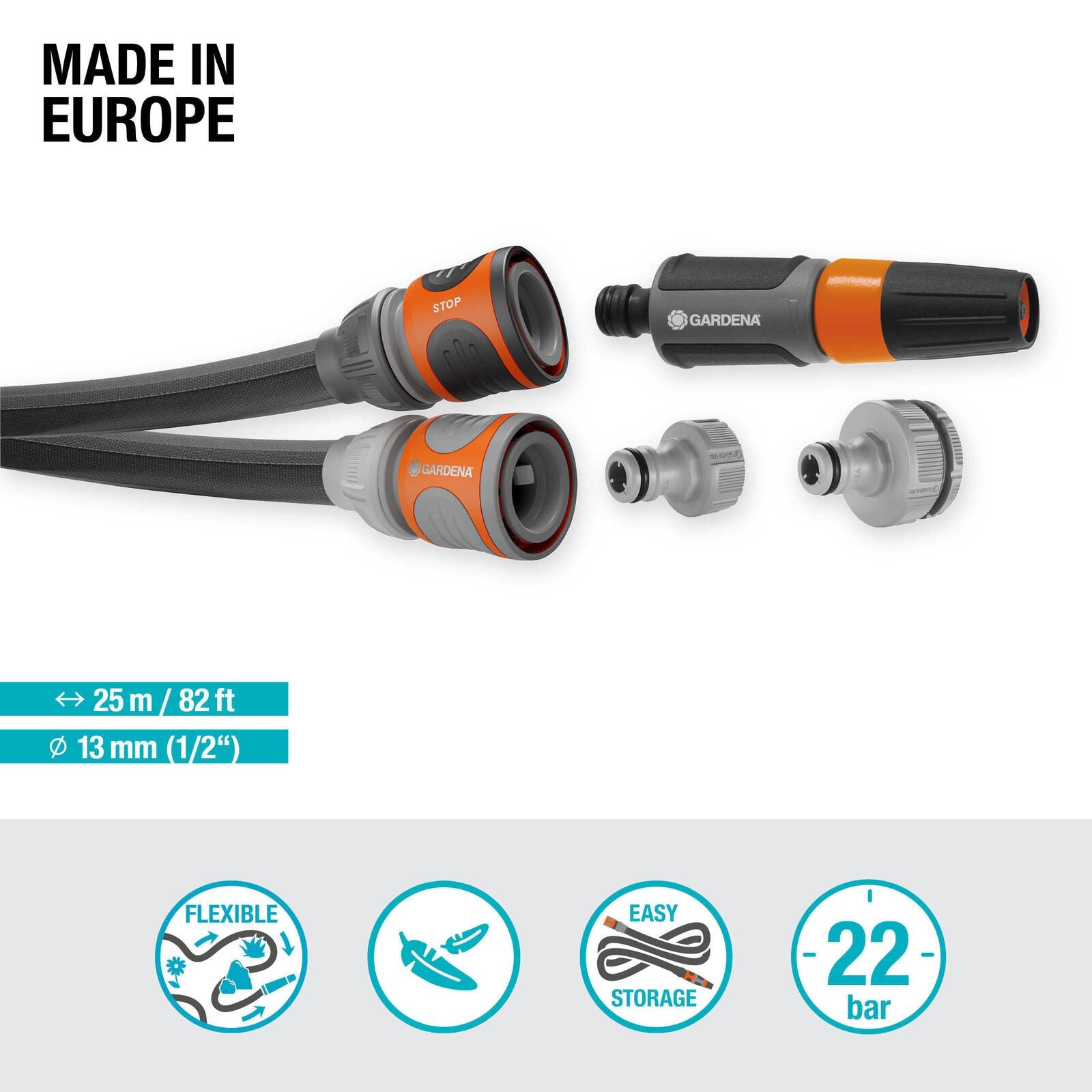 GARDENA Gartenschlauch Xtreme 1/2' Set