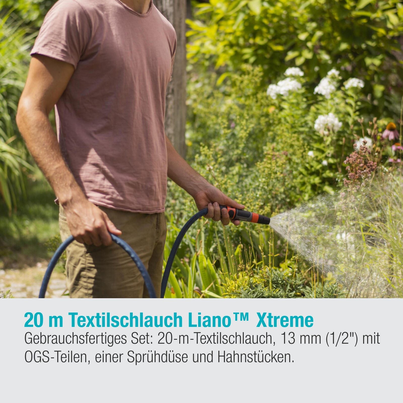 GARDENA Gartenschlauch Xtreme 1/2' Set