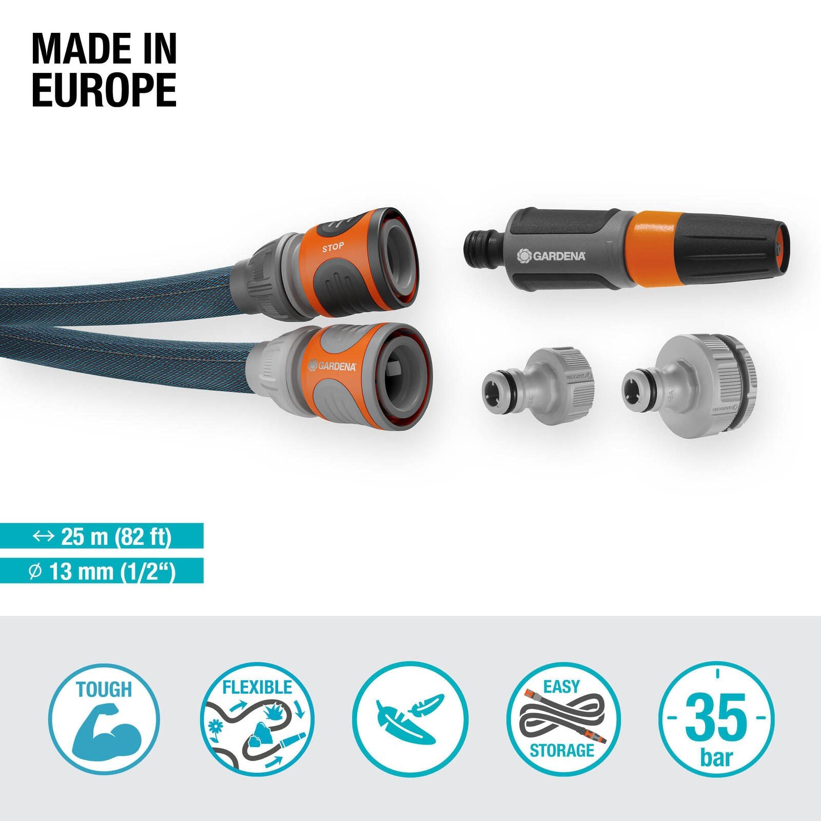 GARDENA Gartenschlauch Xtreme 1/2' Set