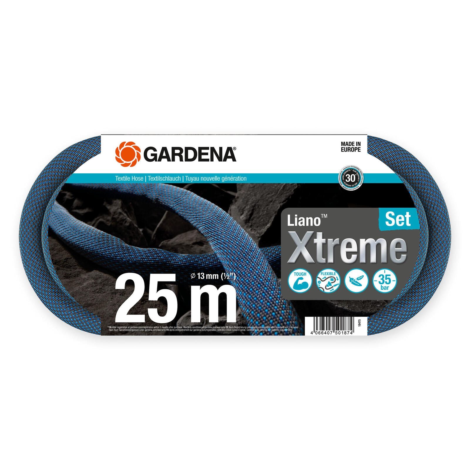 GARDENA Gartenschlauch Xtreme 1/2' Set