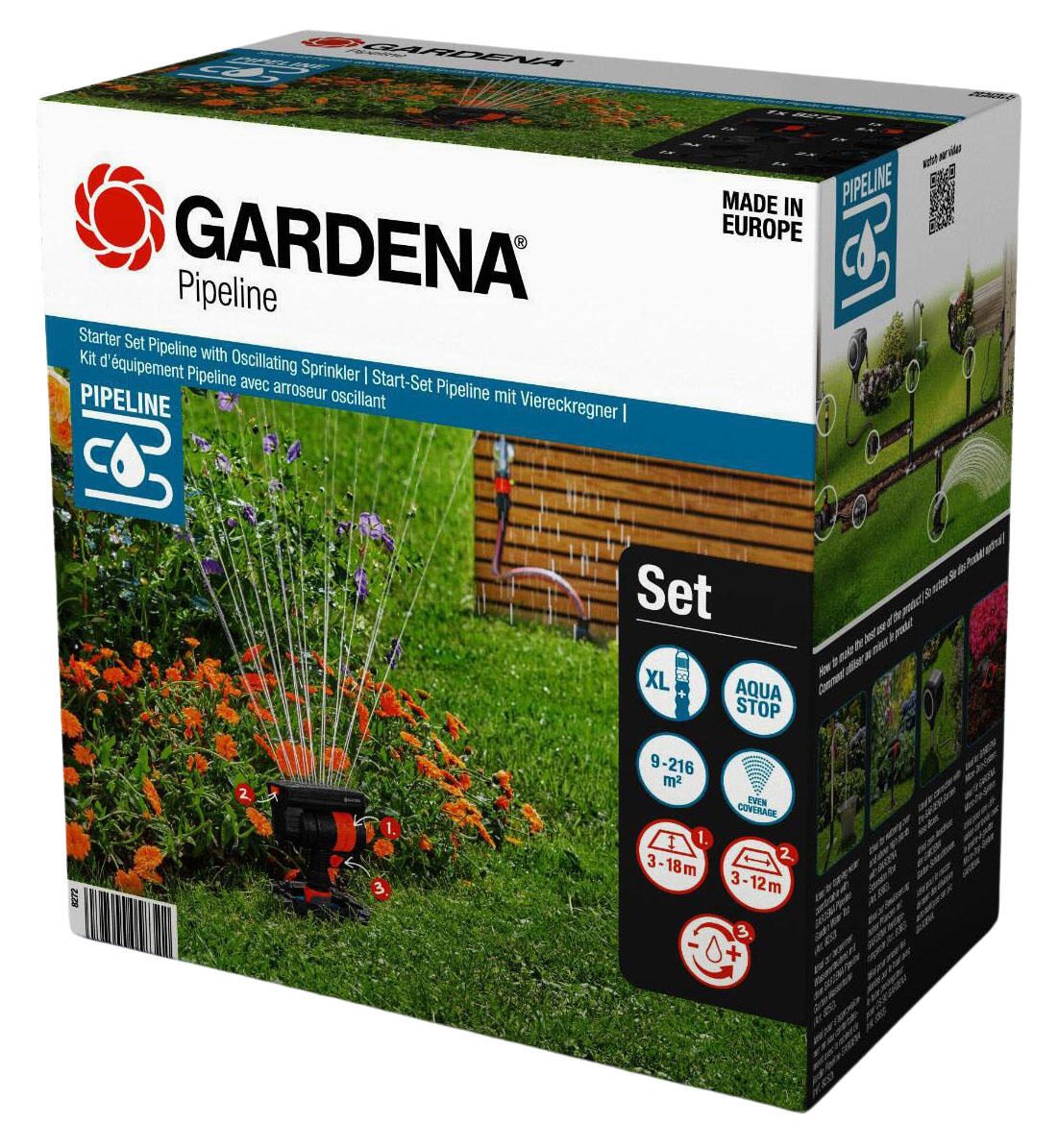 GARDENA Viereckregner Start-Set Pipeline