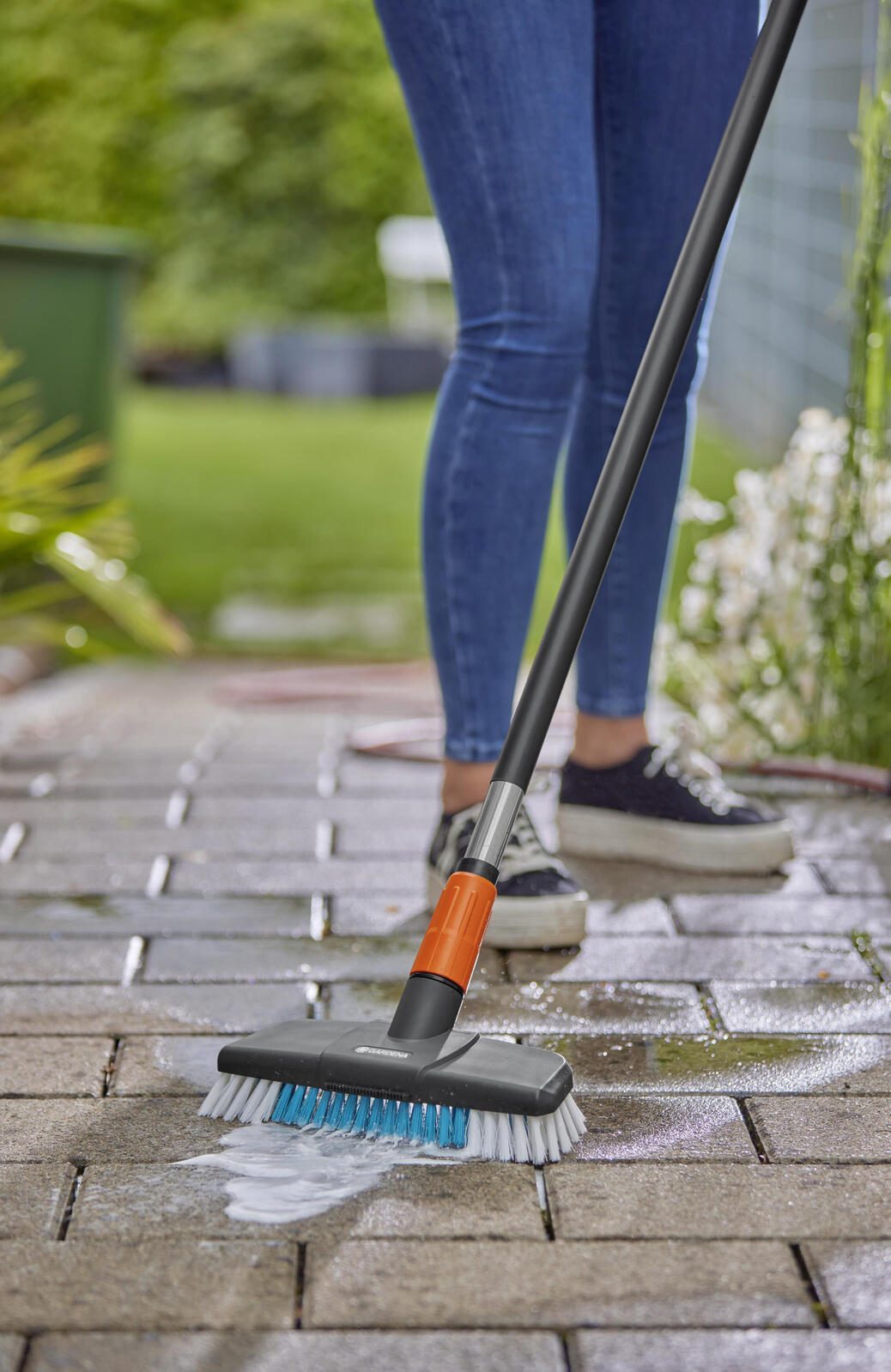 GARDENA cleansystem S wasserführender Stiel für Gartenschlauch schwarz