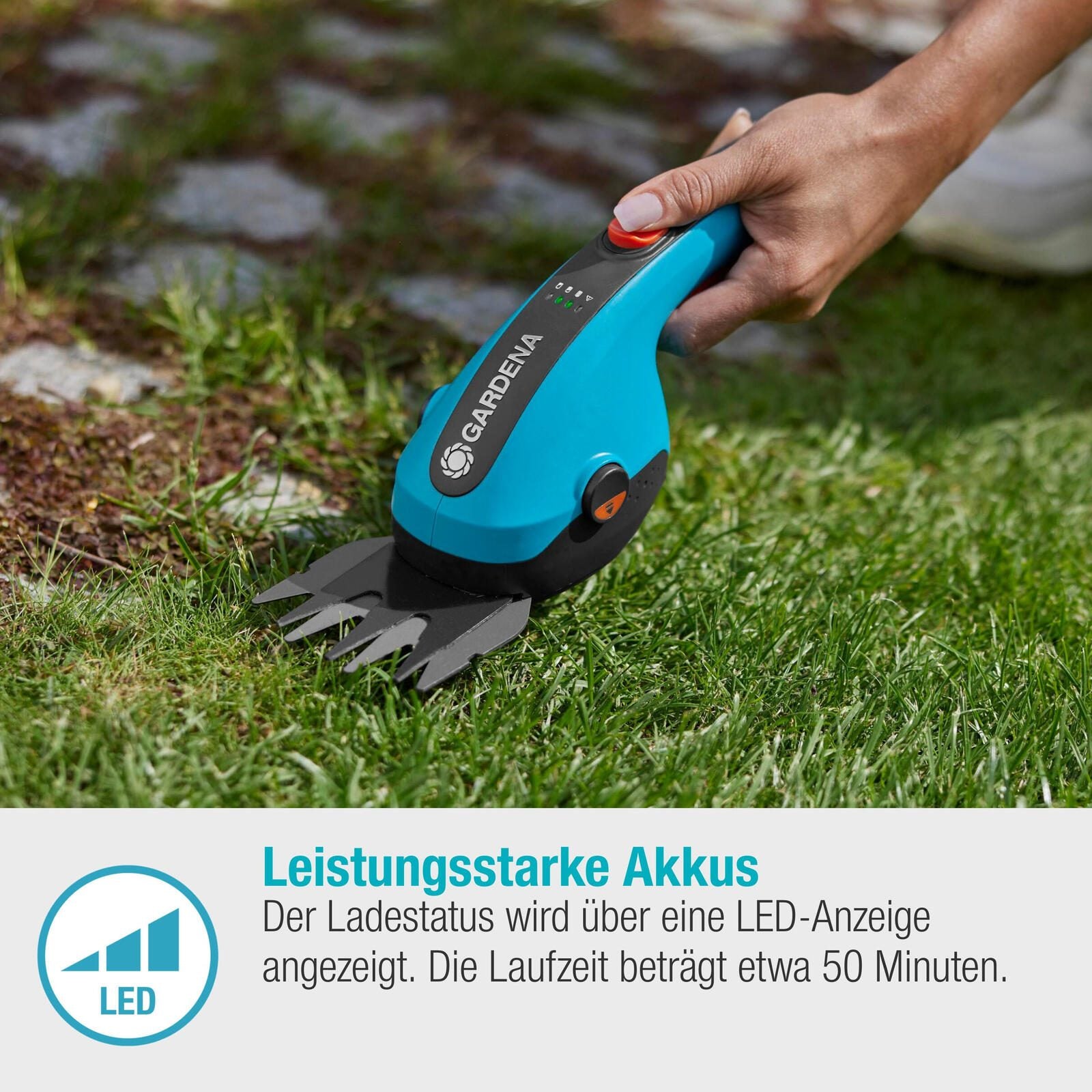 GARDENA ClassicCut Li Akku-Strauch- und Grasschere 3,6 V