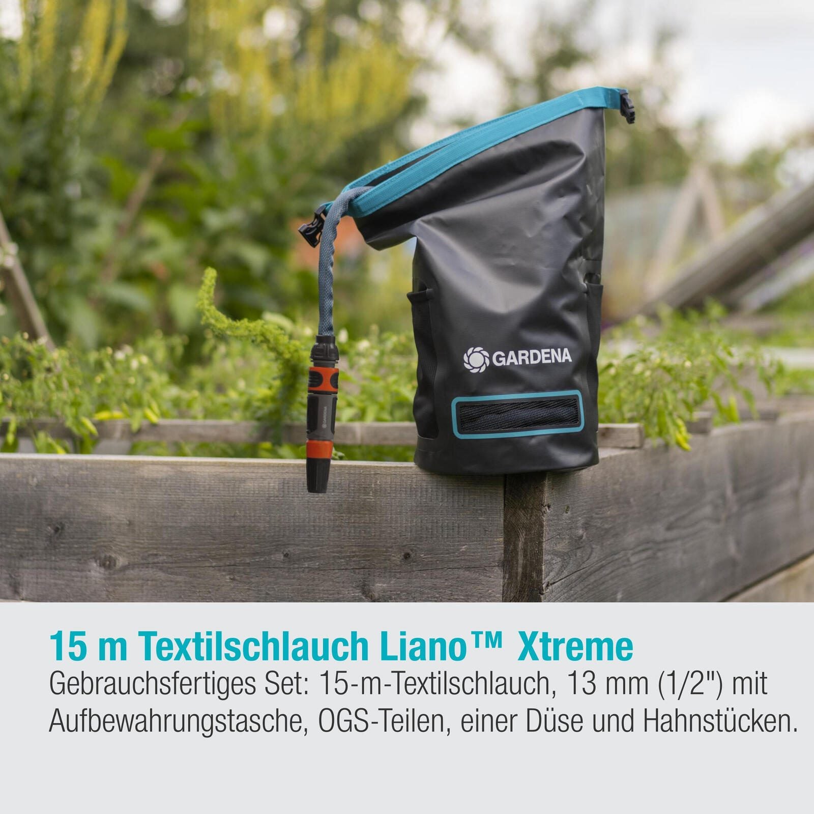 GARDENA Gartenschlauch Xtreme 1/2' Set + Tasche