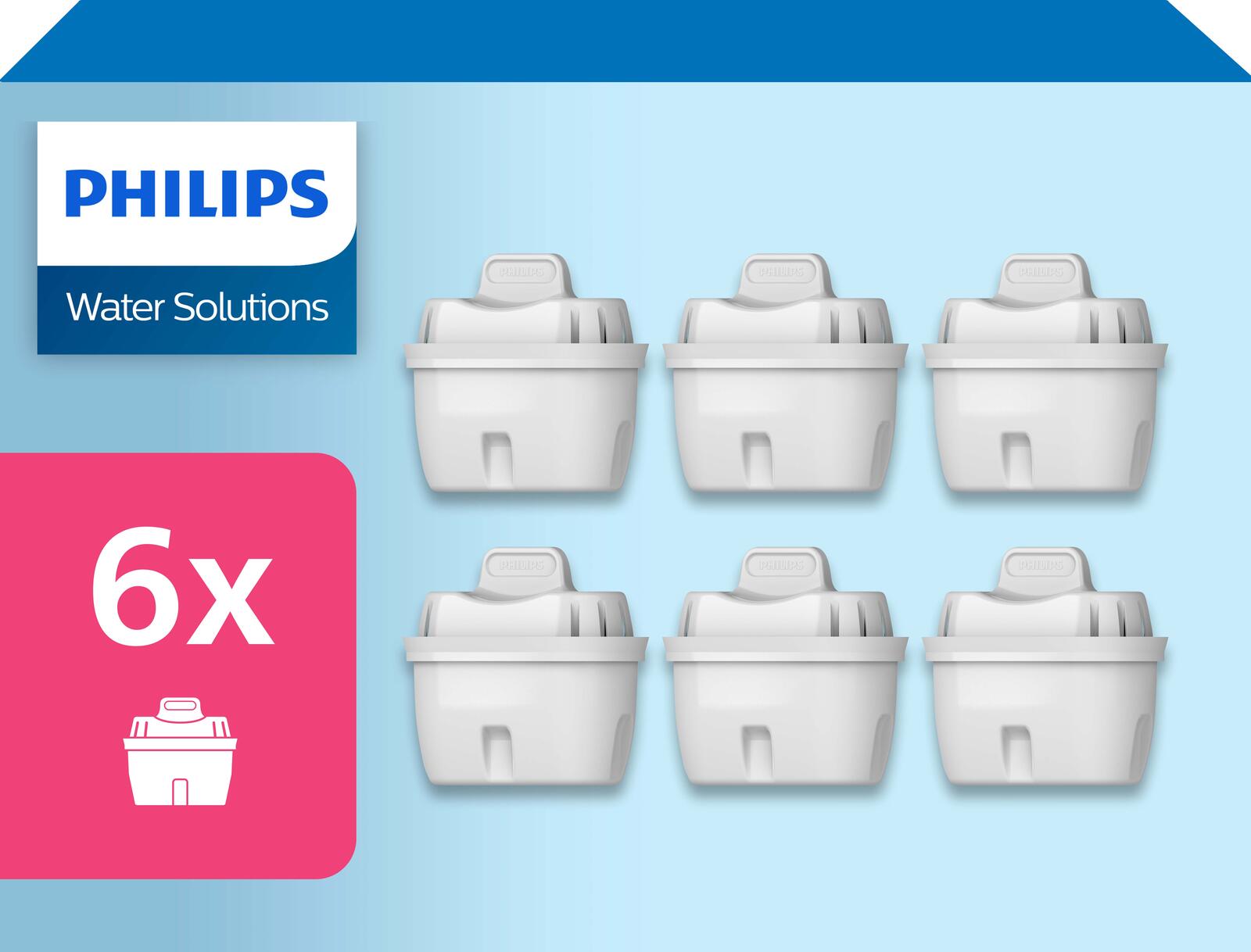 Philips AWP212/31 Micro X-clean Wasserfilterkartuschen 6 Stück