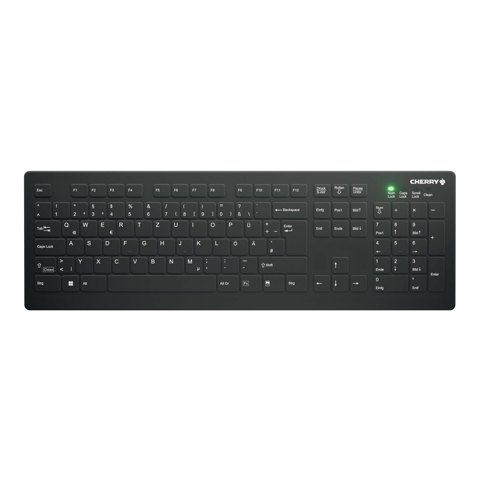 Cherry Hygiene-Tastatur kabellos AK-C8112 schwarz
