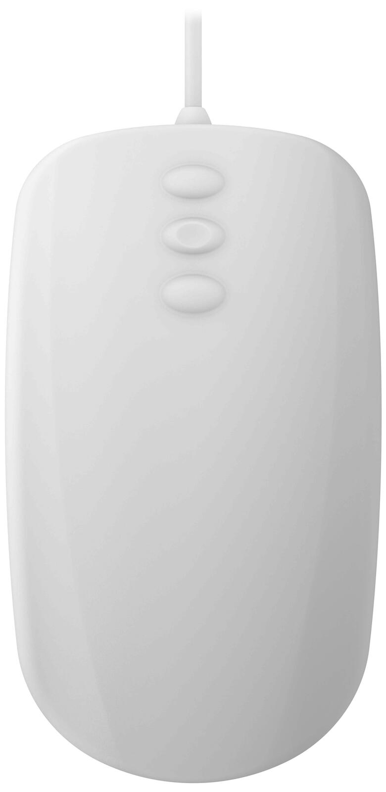Cherry AK-PMH3 Medical Mouse 3-Button Scroll Hygiene-Maus kabelgebunden weiß