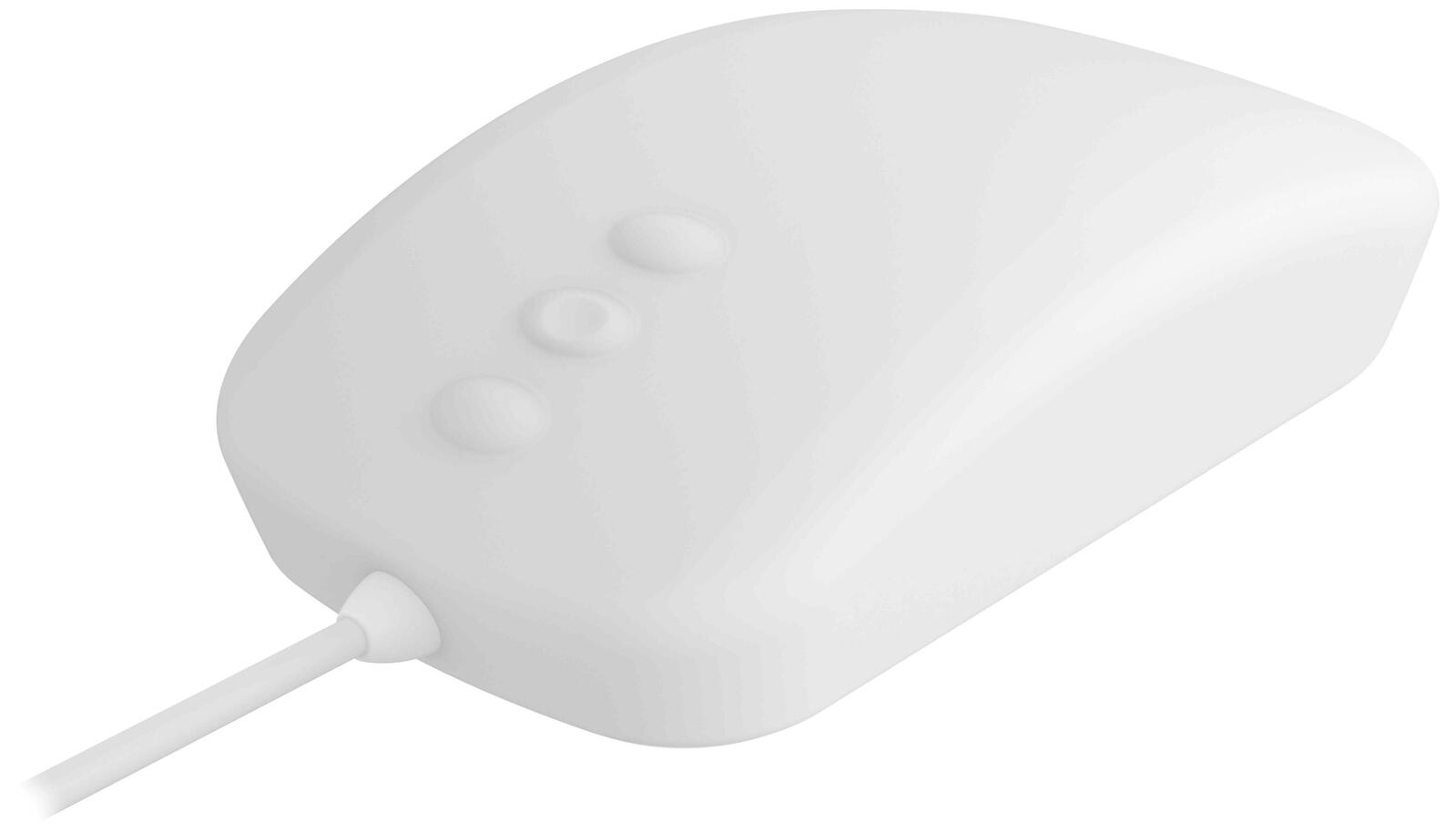 Cherry AK-PMH3 Medical Mouse 3-Button Scroll Hygiene-Maus kabelgebunden weiß