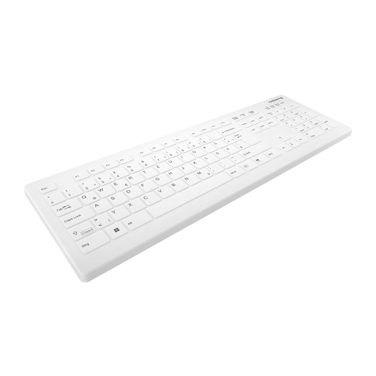 Cherry Hygiene-Tastatur kabellos AK-C8112 weiß