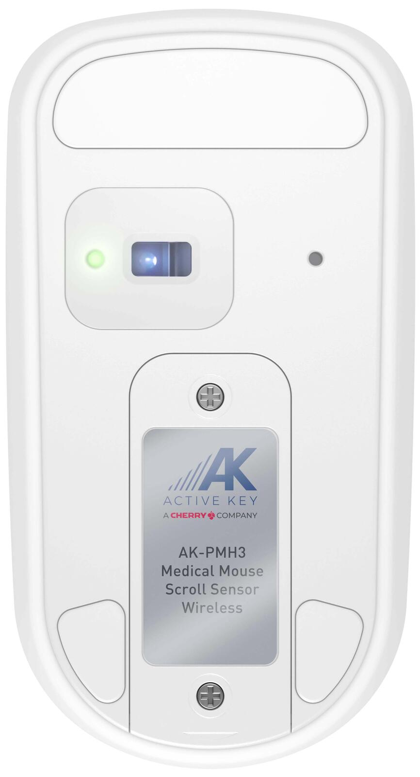 Cherry AK-PMH3 Medical Mouse Scroll Sensor Hygiene-Maus kabellos weiß