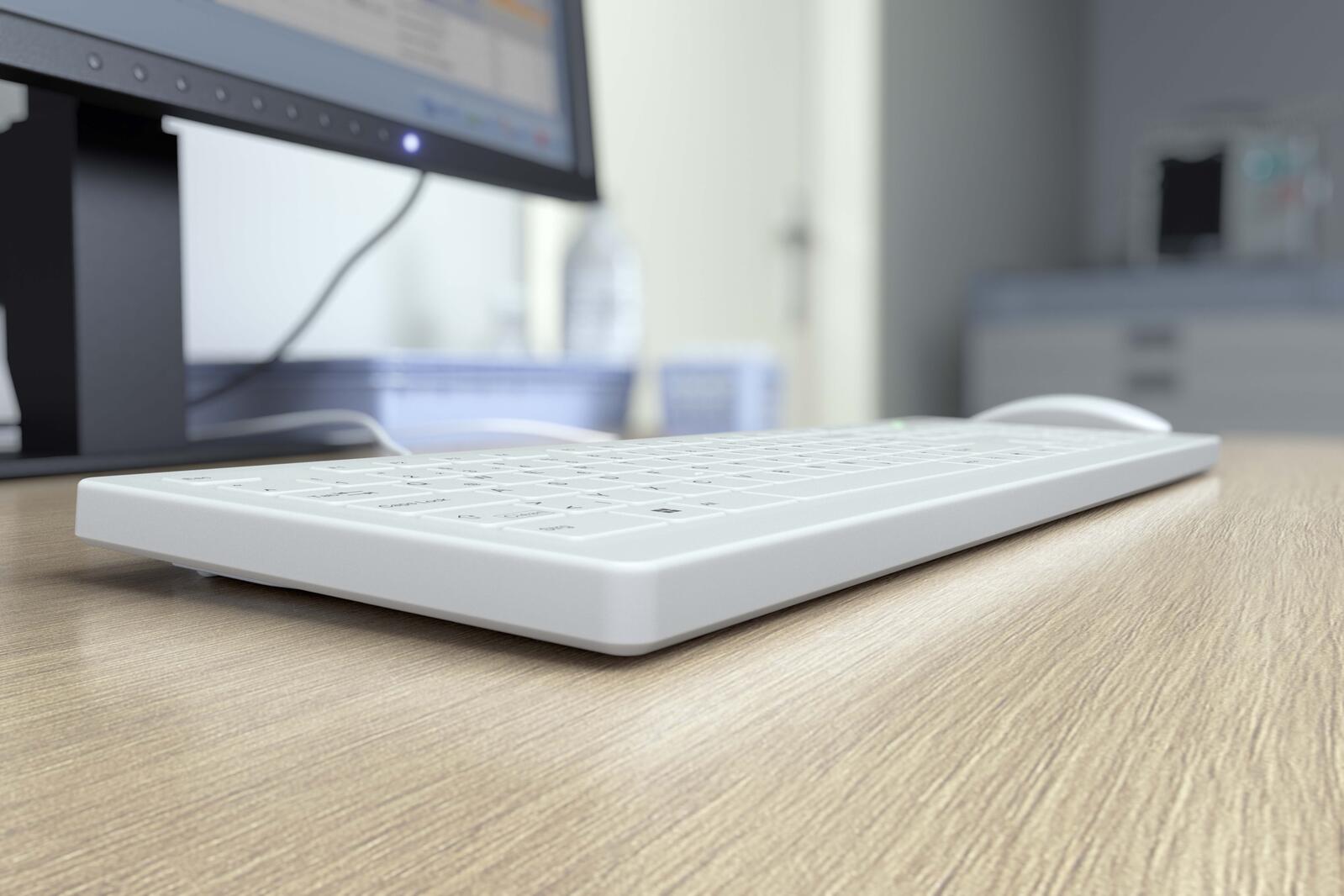 Cherry Hygiene-Tastatur kabelgebunden AK-C8112 weiß