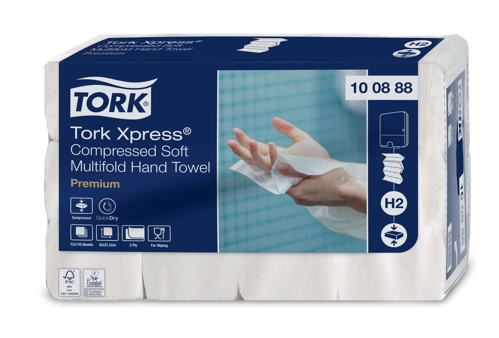 TORK Papierhandtücher Xpress® H2 Premium 2-lagig