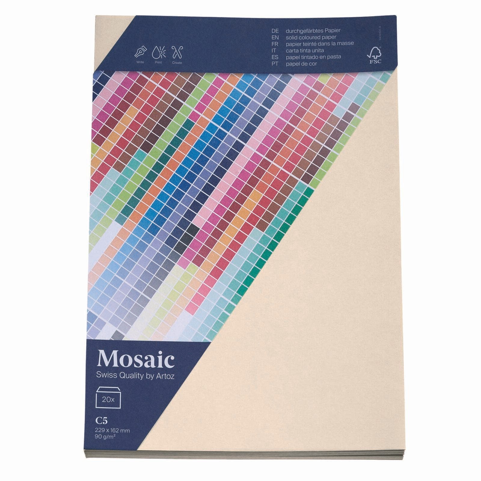 artoz Briefumschläge DIN C5 ohne Fenster nassklebend