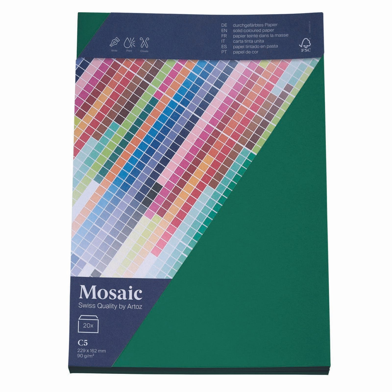 artoz Briefumschläge DIN C5 ohne Fenster nassklebend