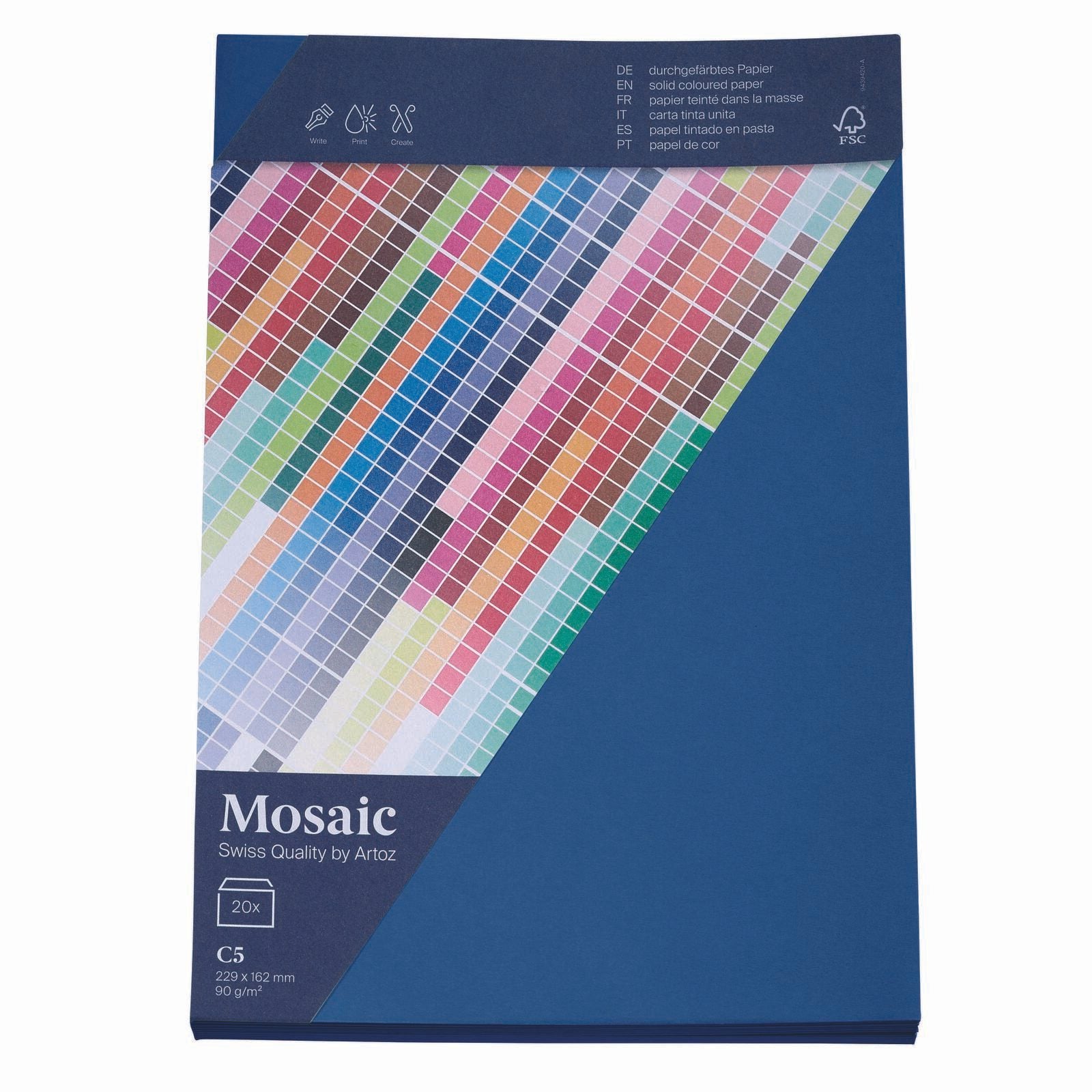 artoz Briefumschläge DIN C5 ohne Fenster nassklebend