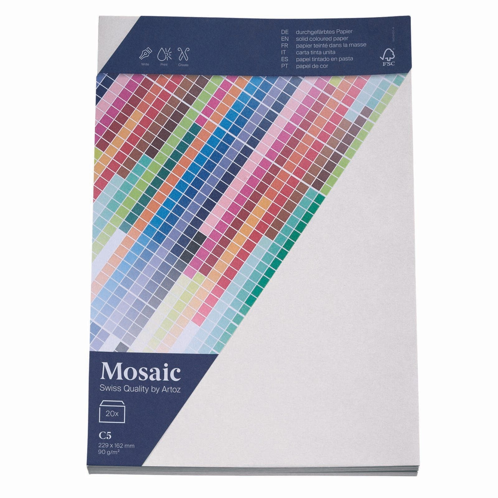 artoz Briefumschläge DIN C5 ohne Fenster nassklebend