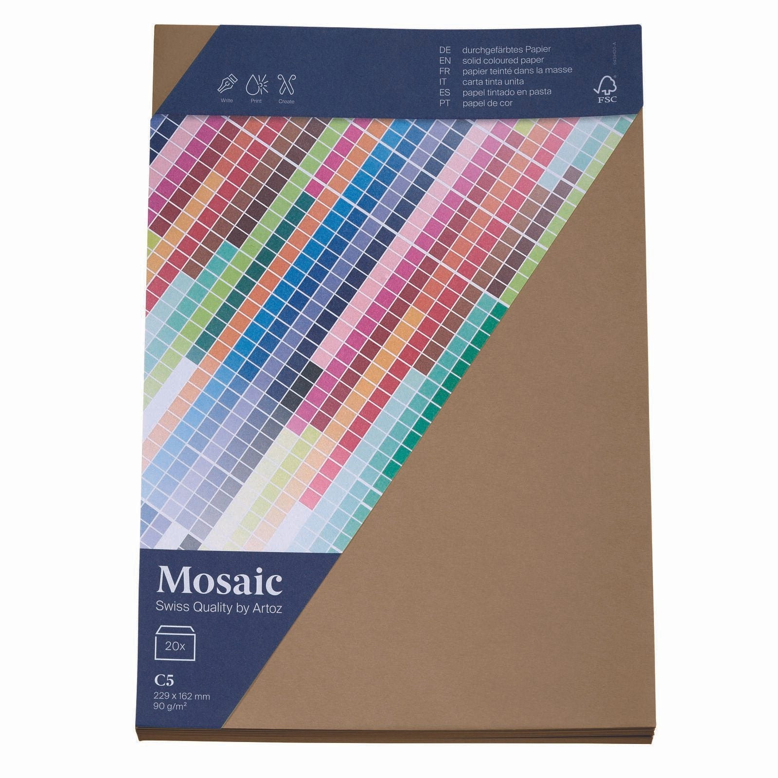 artoz Briefumschläge DIN C5 ohne Fenster nassklebend