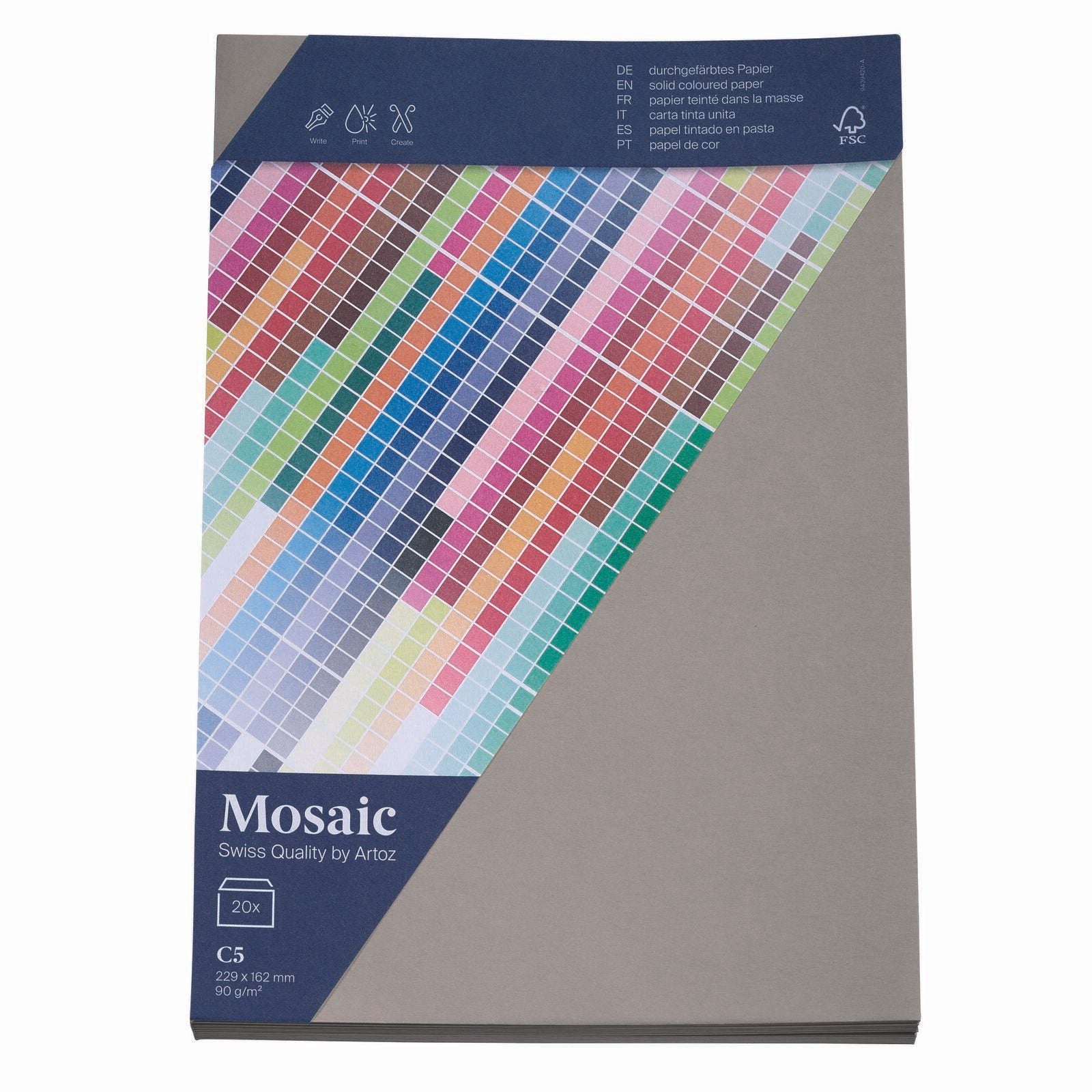 artoz Briefumschläge DIN C5 ohne Fenster nassklebend