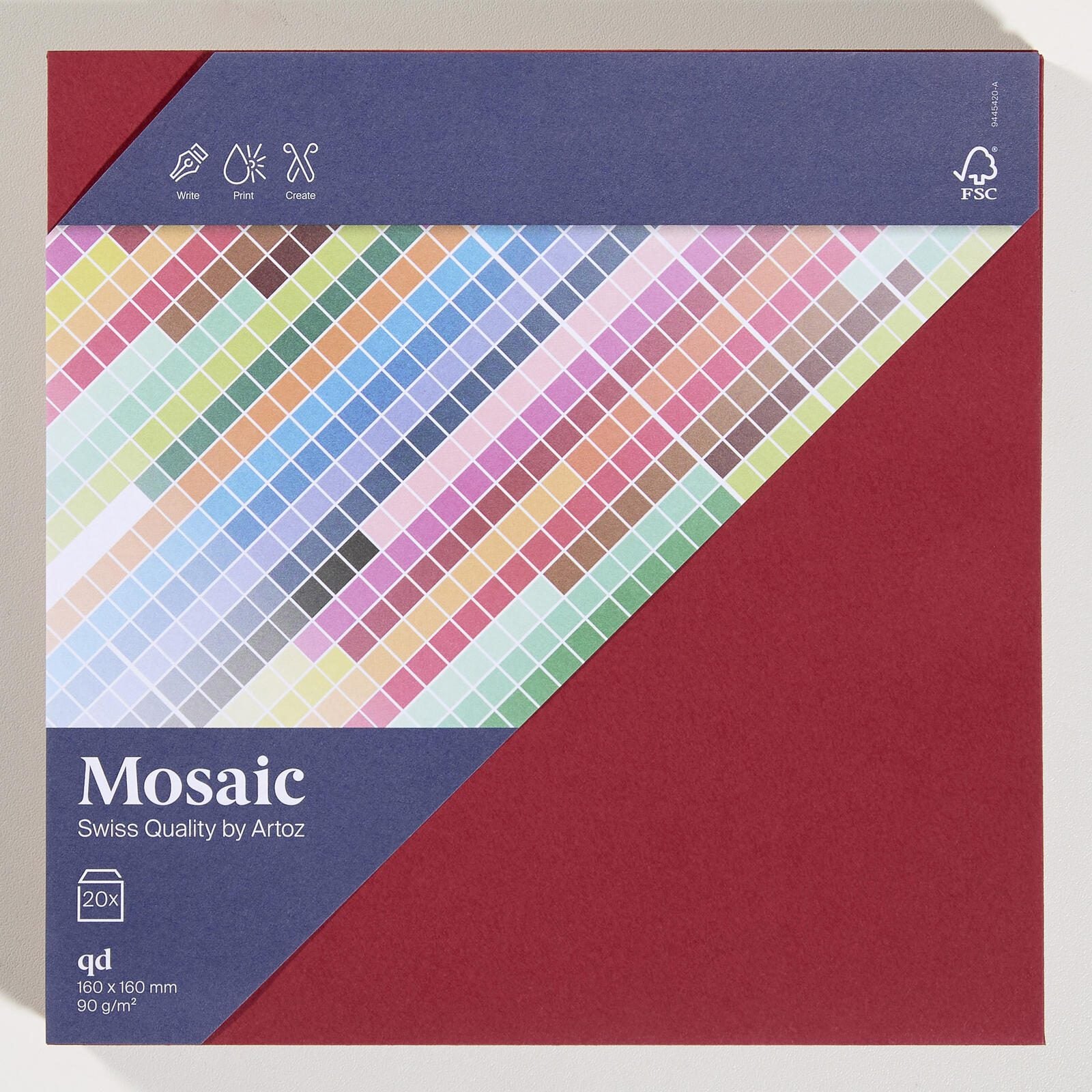 artoz Briefumschläge quadratisch ohne Fenster nassklebend