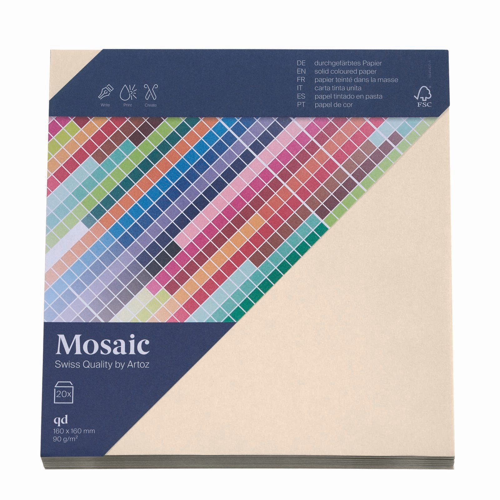 artoz Briefumschläge quadratisch ohne Fenster nassklebend