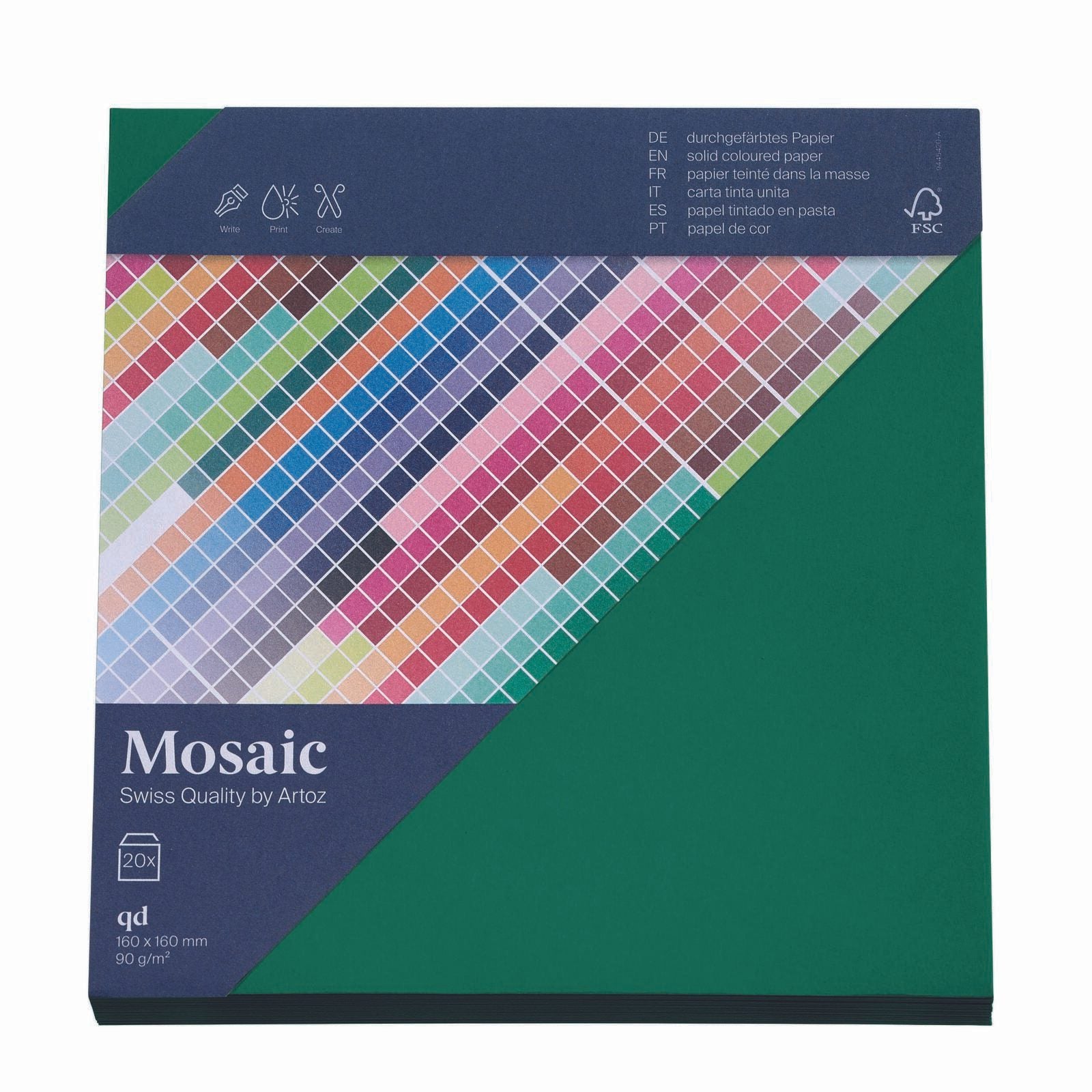 artoz Briefumschläge quadratisch ohne Fenster nassklebend