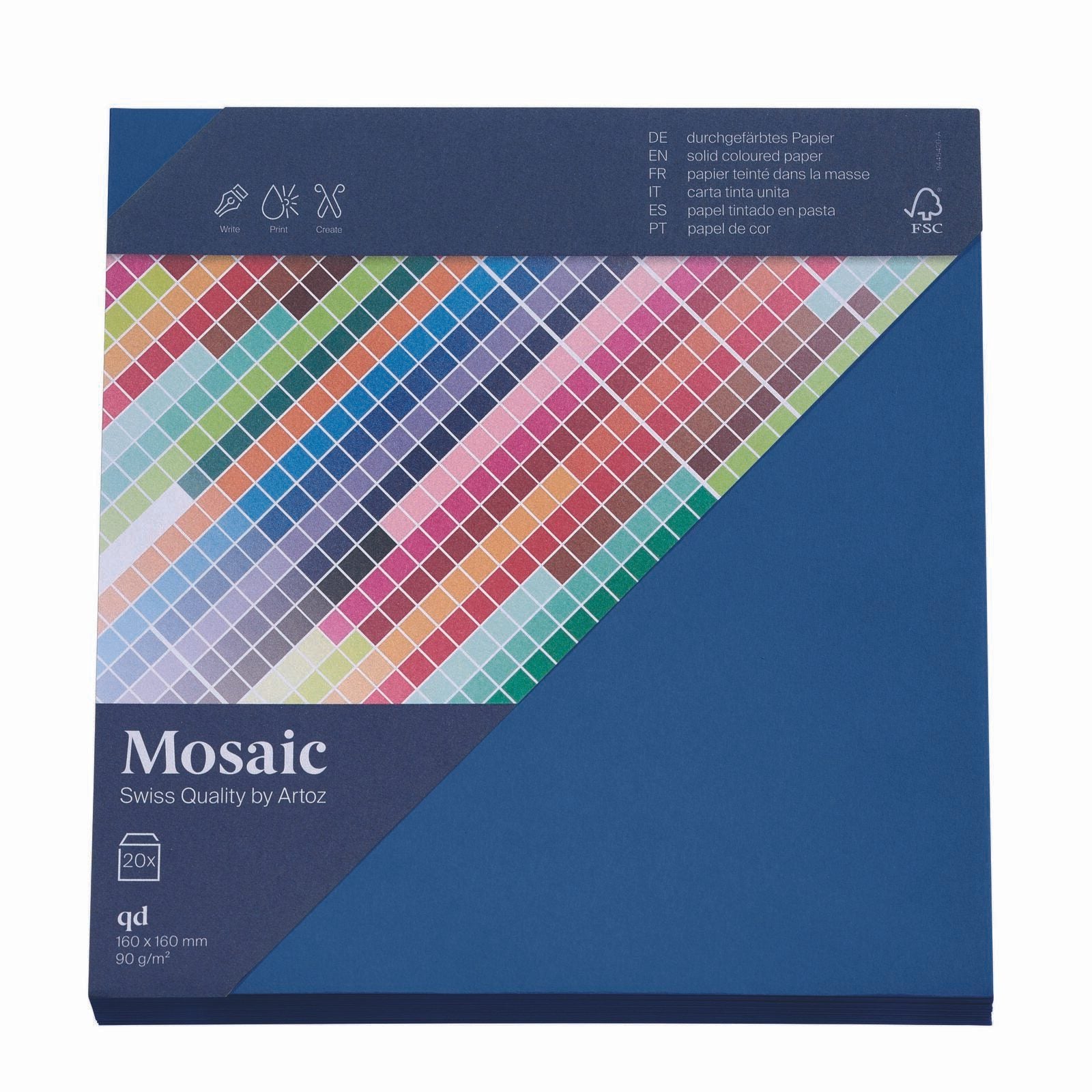 artoz Briefumschläge quadratisch ohne Fenster nassklebend