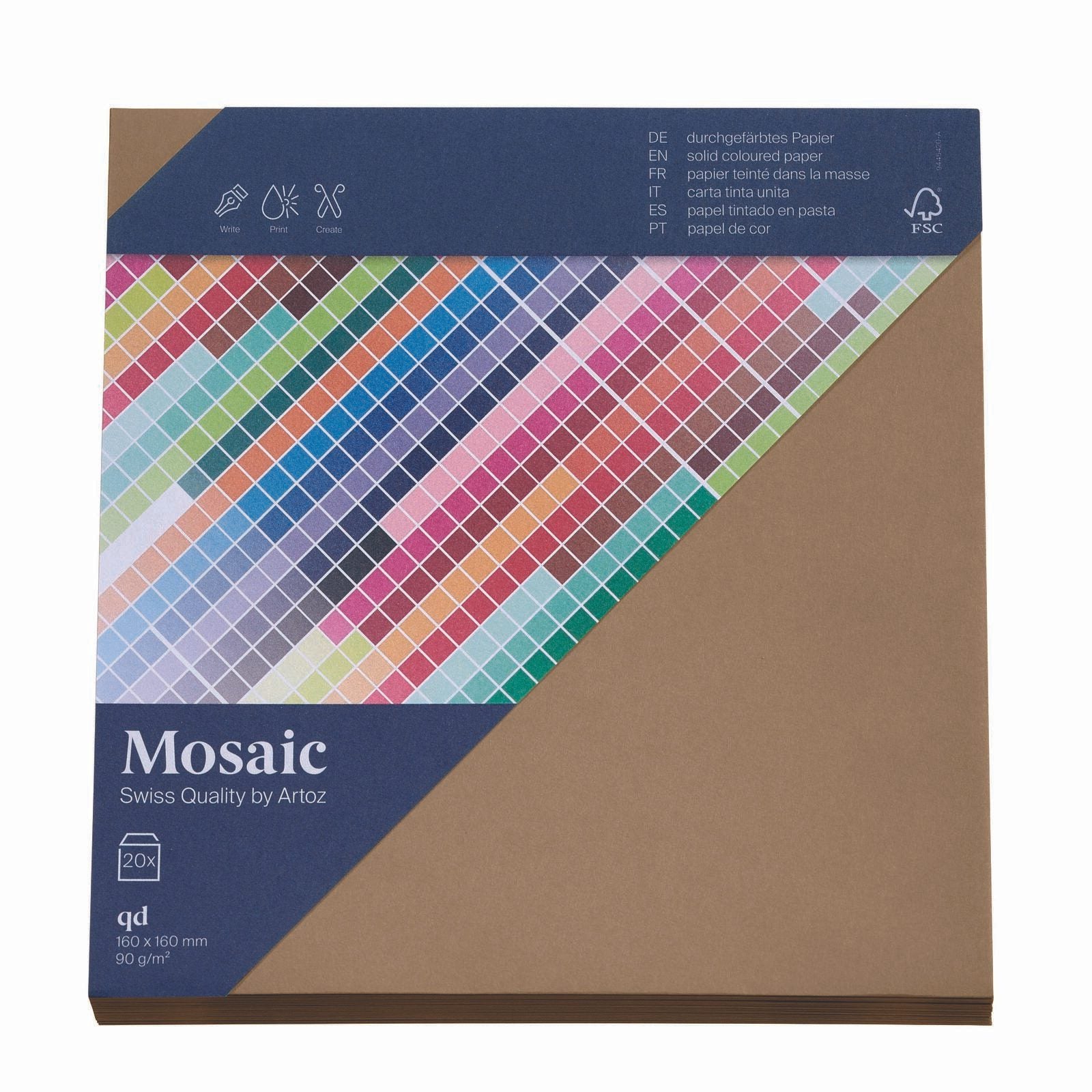 artoz Briefumschläge quadratisch ohne Fenster nassklebend