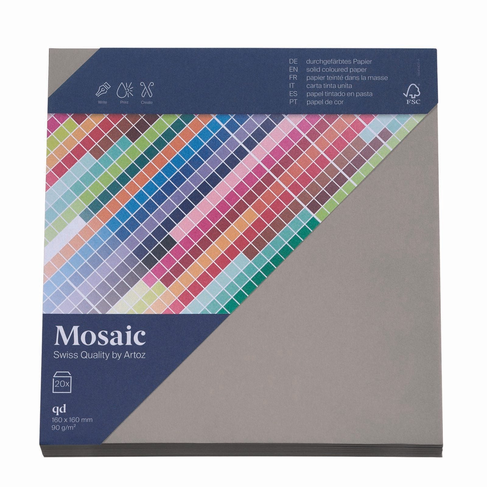 artoz Briefumschläge quadratisch ohne Fenster nassklebend