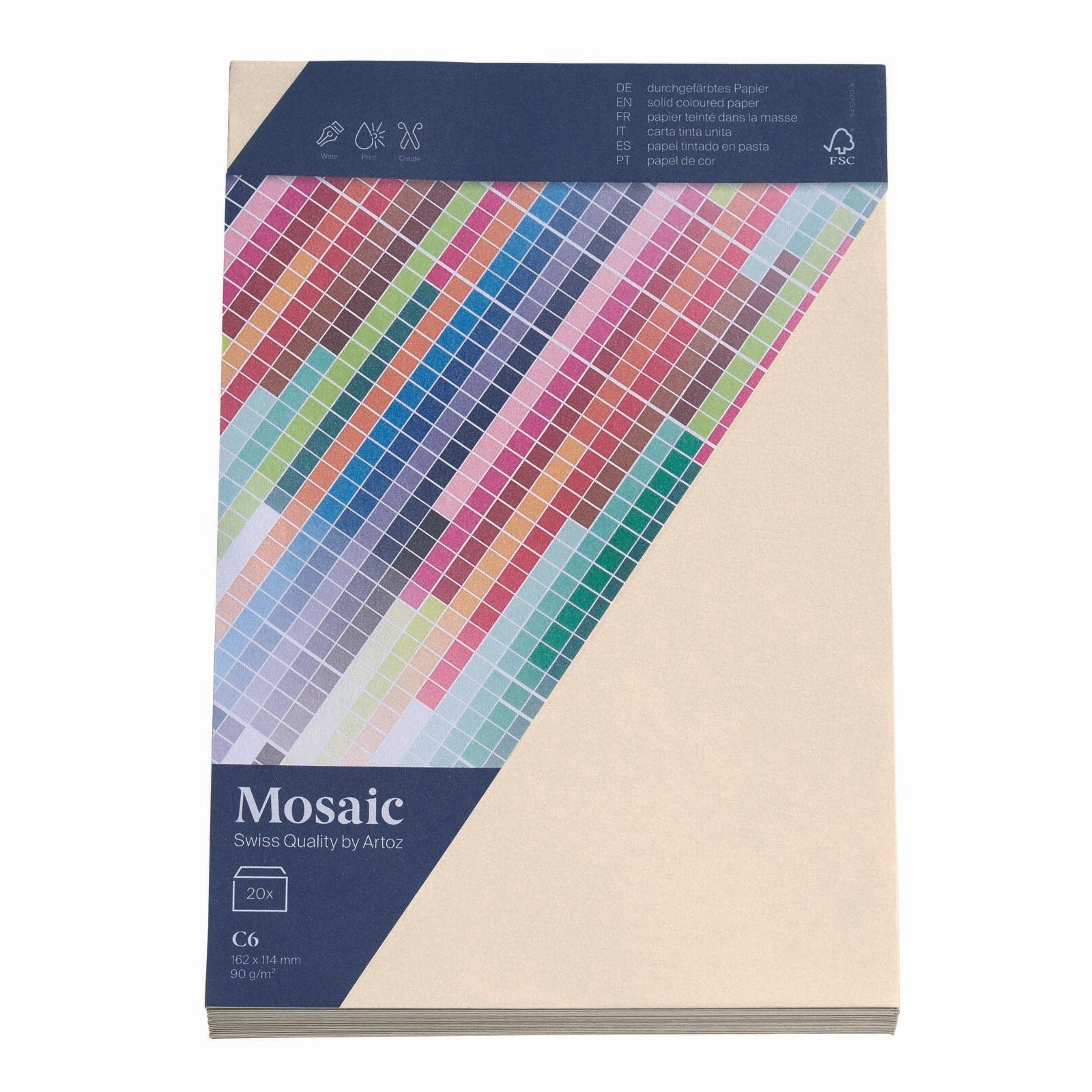 artoz Briefumschläge DIN C6 ohne Fenster nassklebend