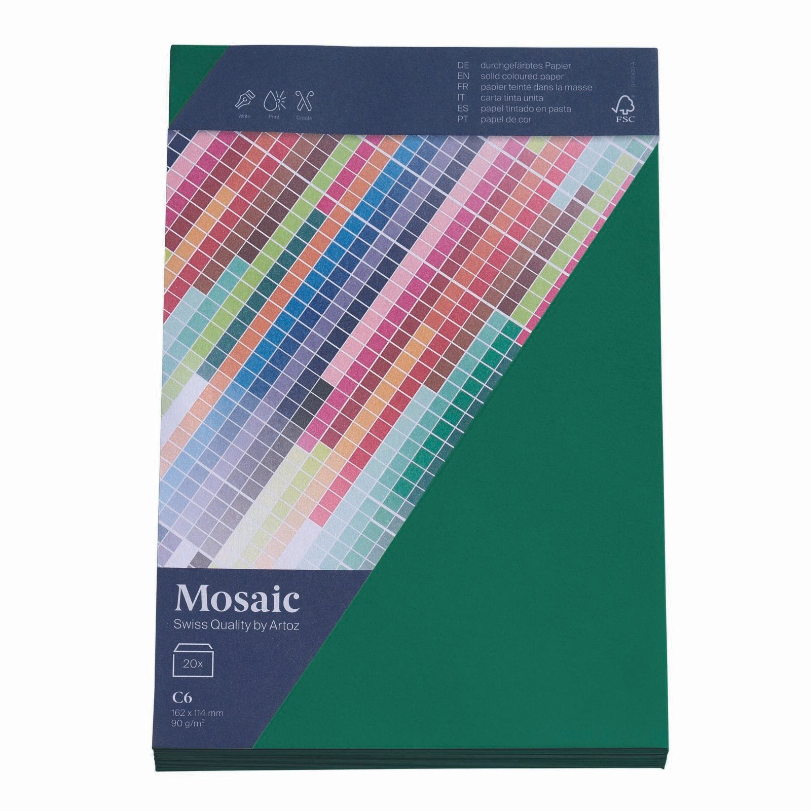 artoz Briefumschläge DIN C6 ohne Fenster nassklebend