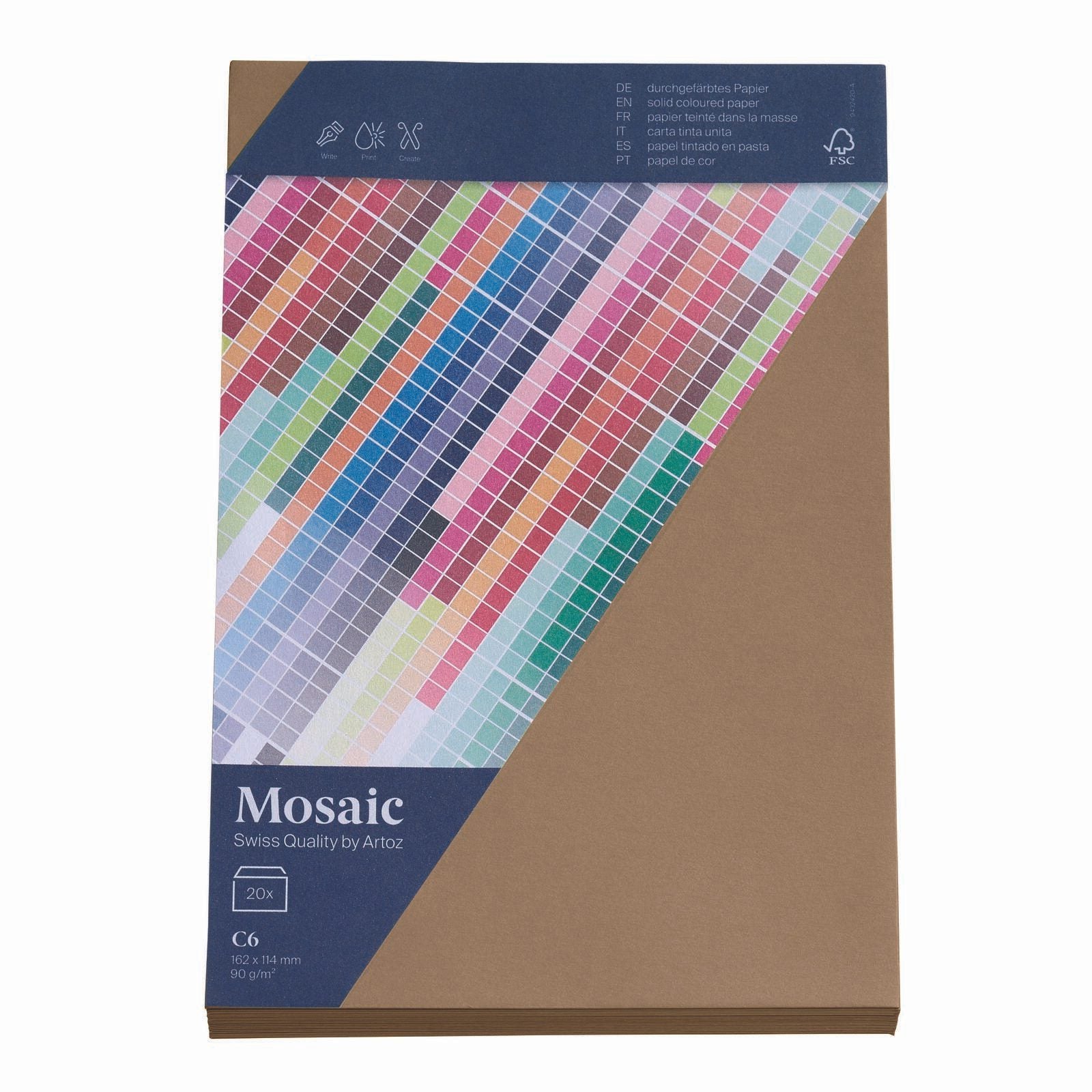 artoz Briefumschläge DIN C6 ohne Fenster nassklebend