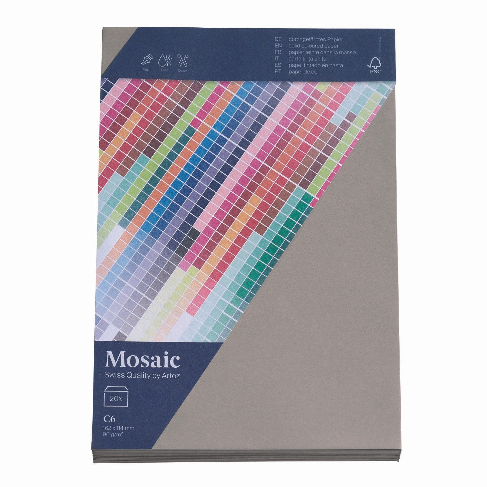 artoz Briefumschläge DIN C6 ohne Fenster nassklebend