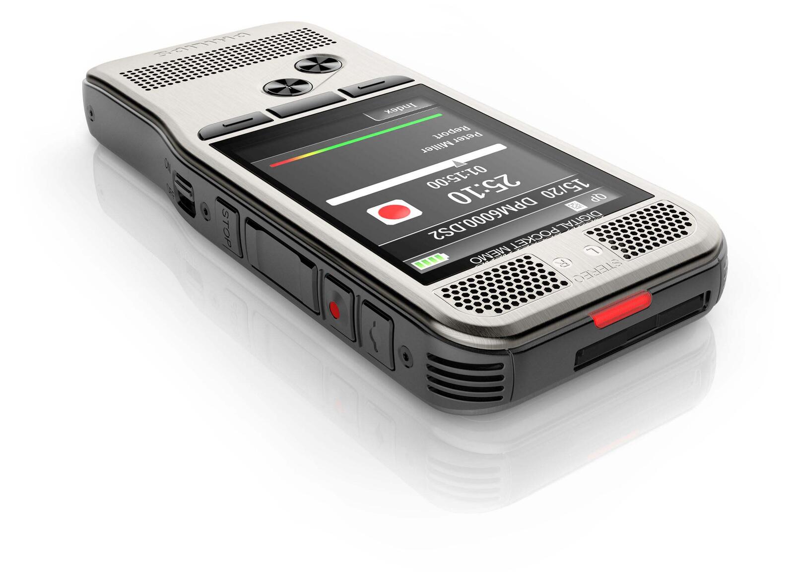 PHILIPS PocketMemo DPM6700 digitales Diktiergerät-Set 4 GB