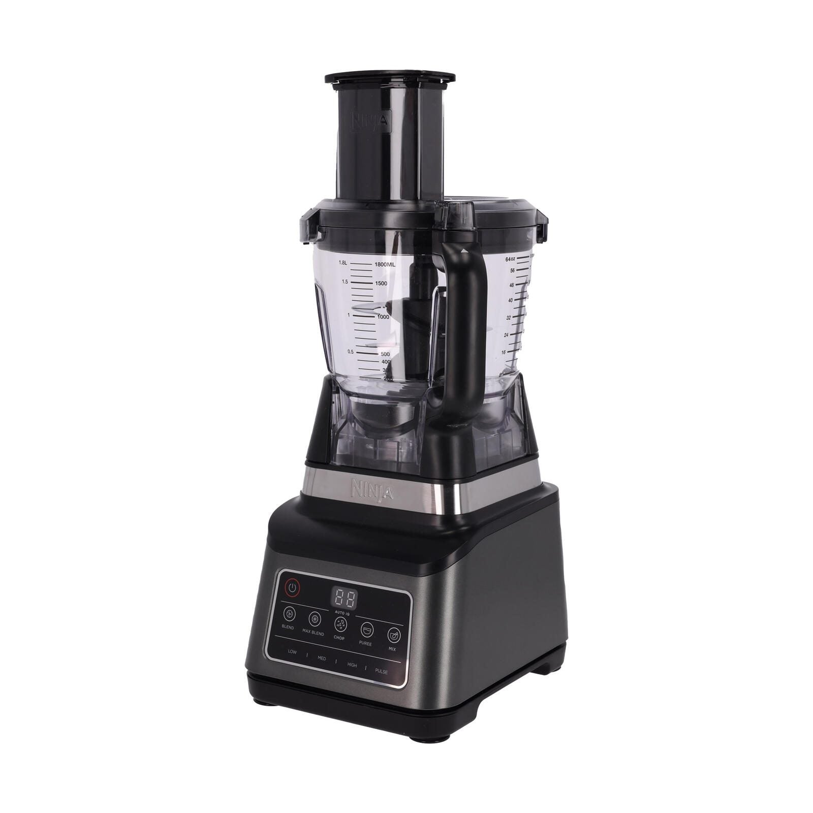Ninja 3-in-1 Küchenmaschine mit Auto-iQ, schwarz/silber