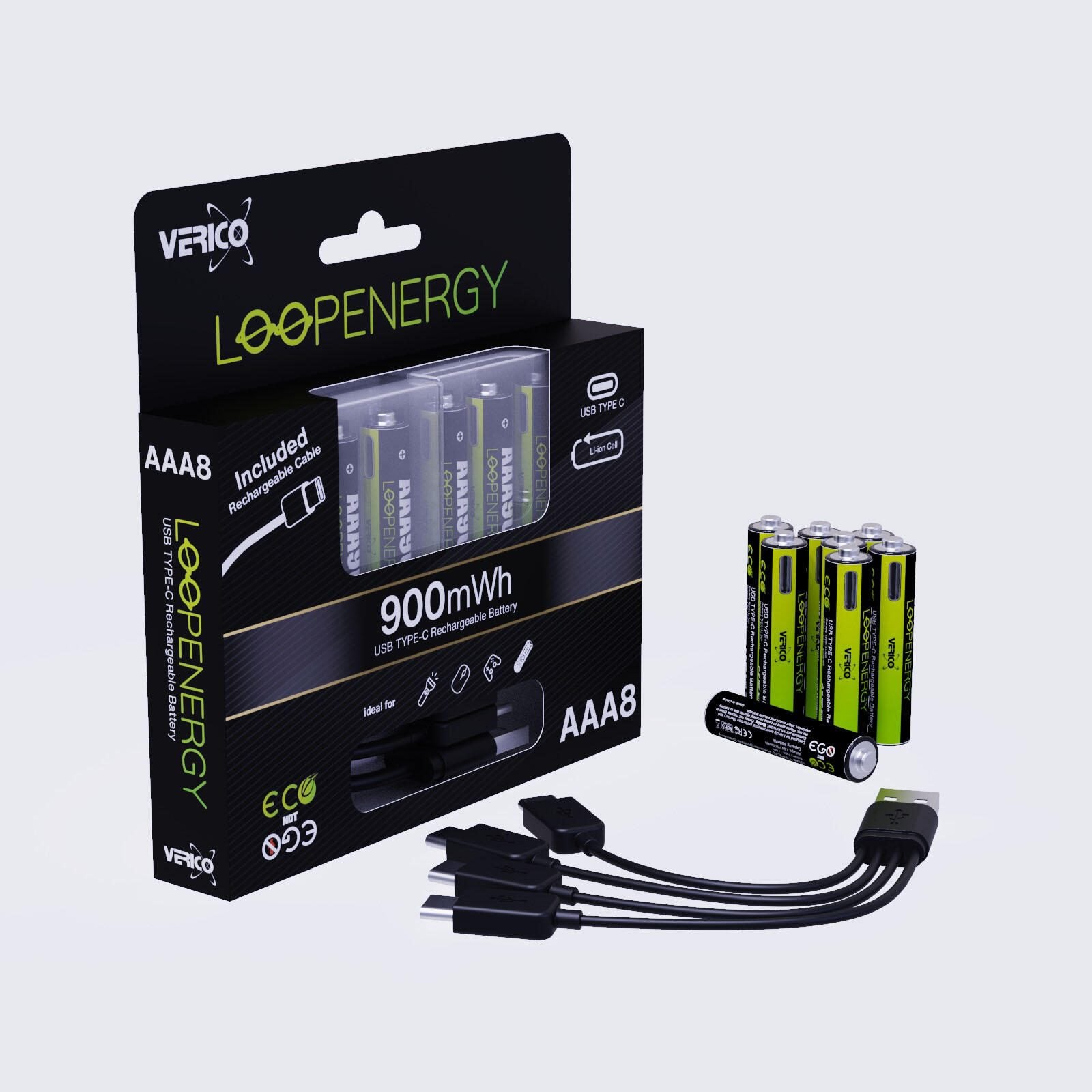4 Verico LoopEnergy AAABat600