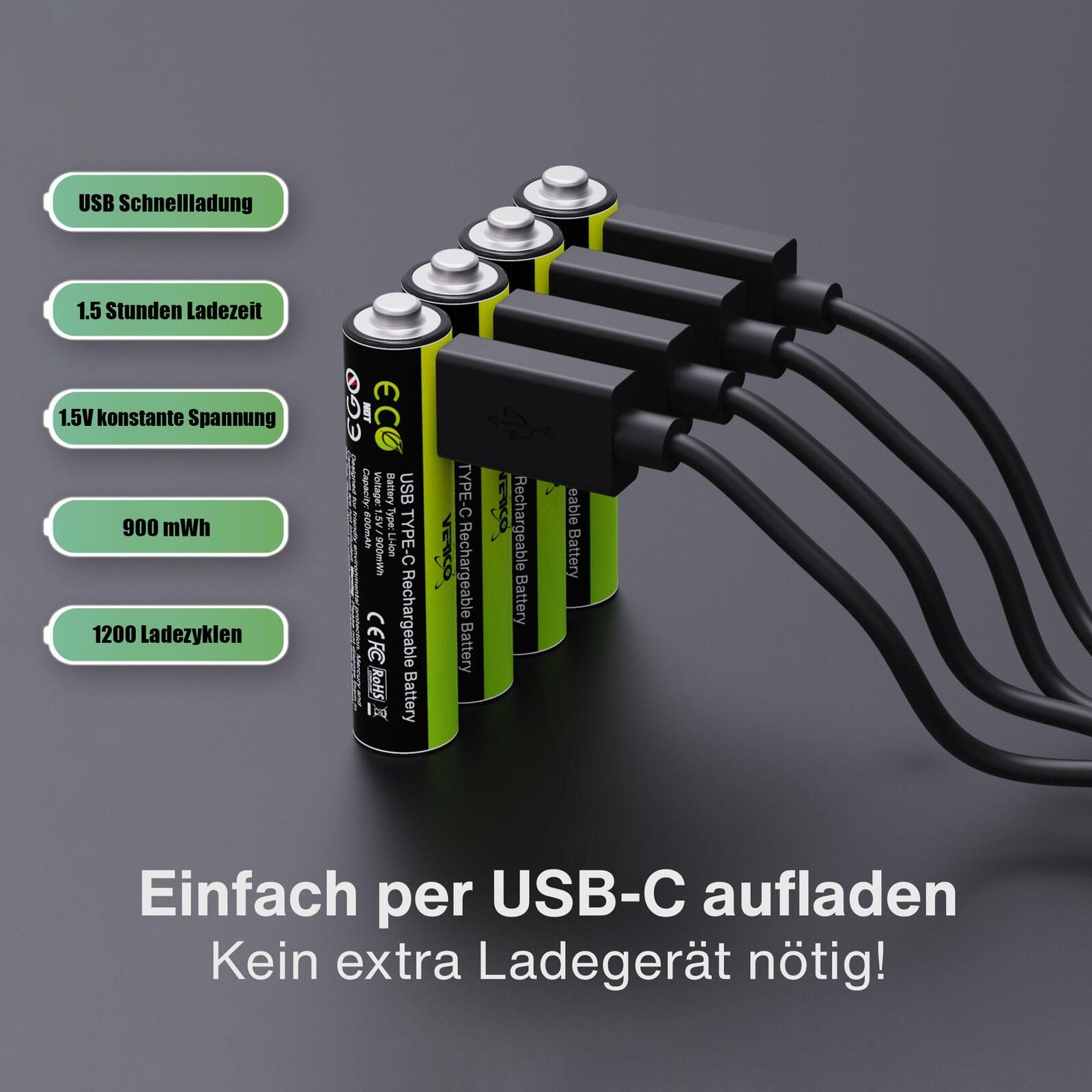 4 Verico LoopEnergy AAABat600