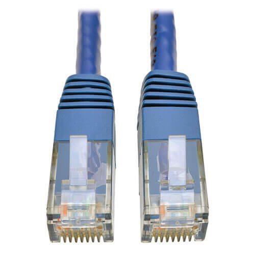 Eaton Tripp Lite Series Cat6 Gigabit Molded (UTP) Ethernet Kabel (RJ45 Stecker/Stecker), Blau, 1 ft. (0.31 m)