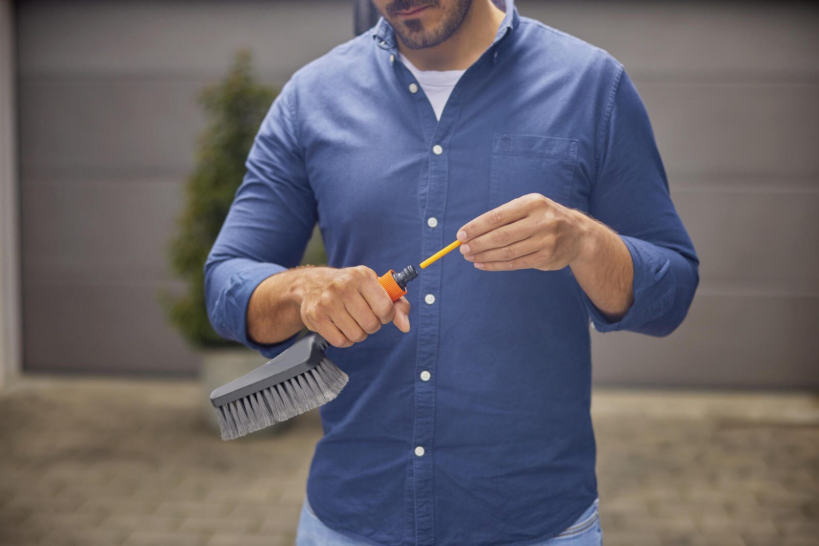 GARDENA Waschbürste für Gartenschlauch Cleansystem M soft