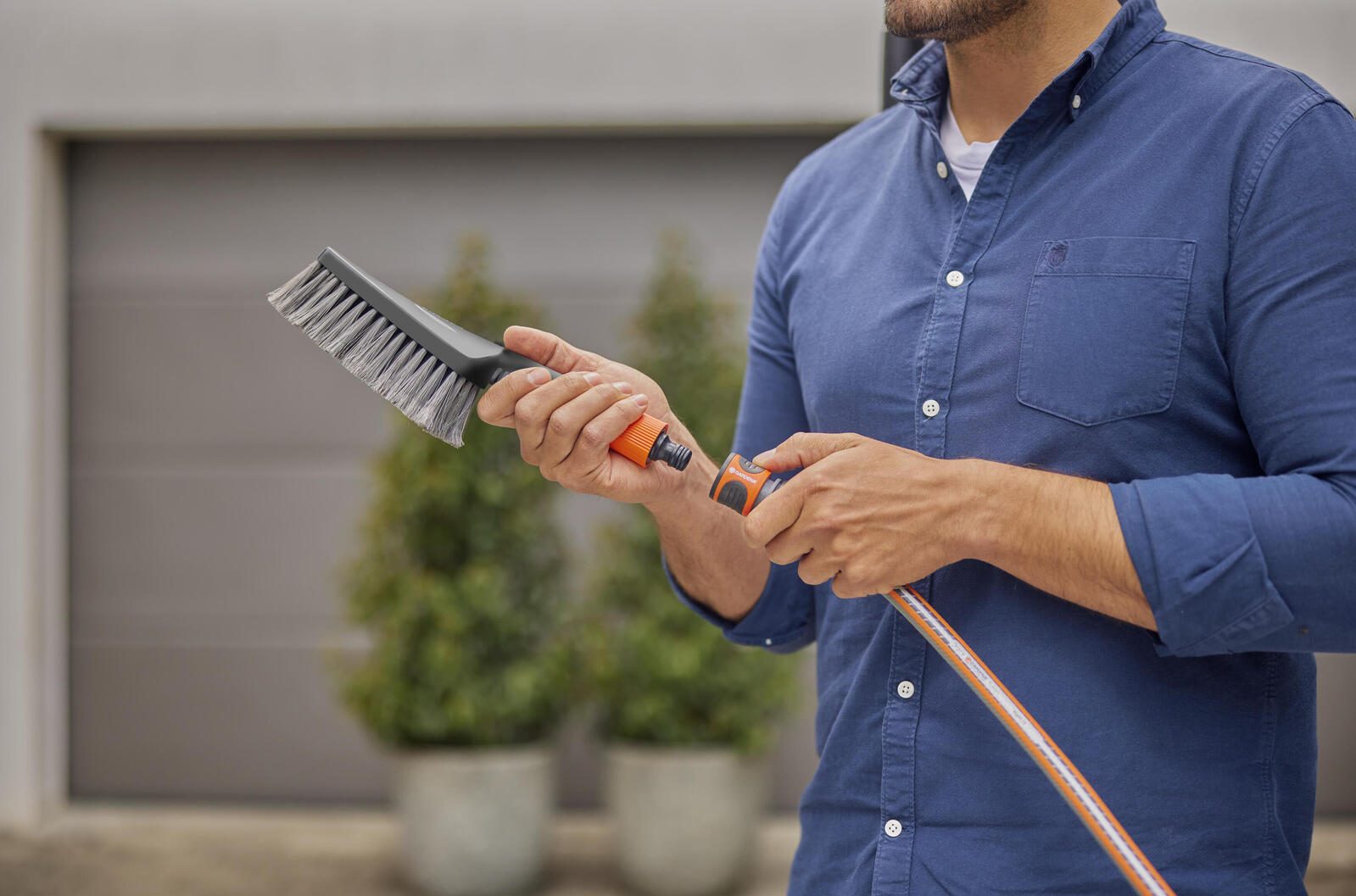 GARDENA Waschbürste für Gartenschlauch Cleansystem M soft