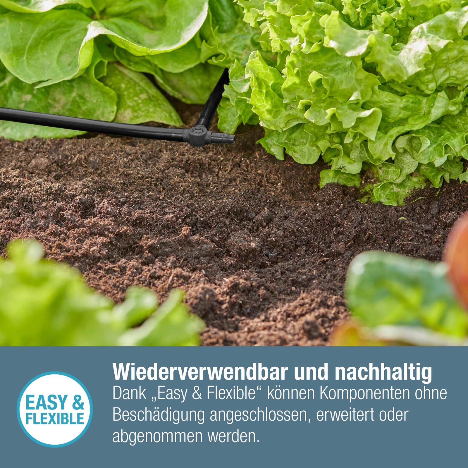 GARDENA Anschlussstück für Tropfschlauch Micro-Drip-System T-Stück 4,6 mm (3/16')