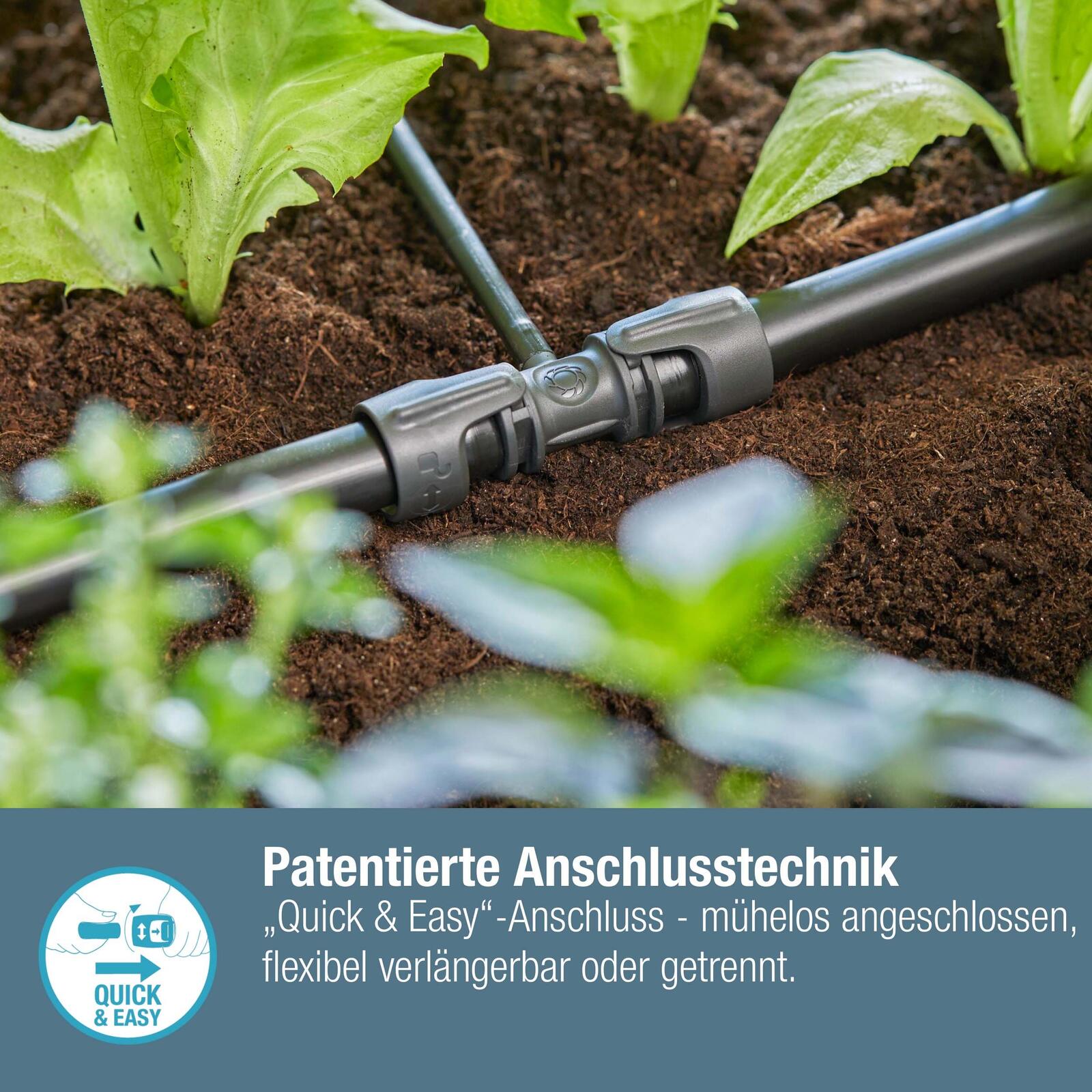 GARDENA Tropfschlauchverbinder Micro-Drip-System T-Stück 13 mm (1/2') – 4,6 mm (3/16')