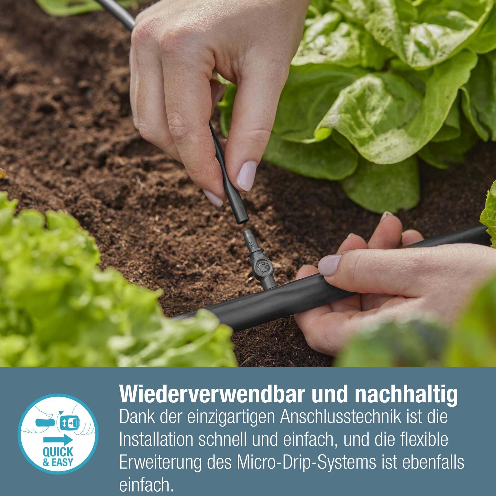 GARDENA Tropfschlauchverbinder Micro-Drip-System Verbinder 4,6 mm (3/16')