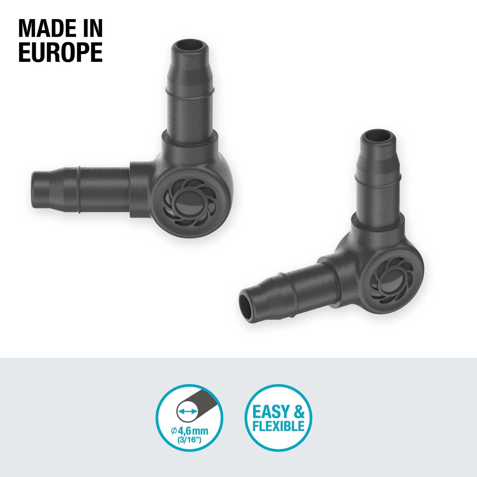 GARDENA Rohrhalter Micro-Drip-System L-Stück 4,6mm